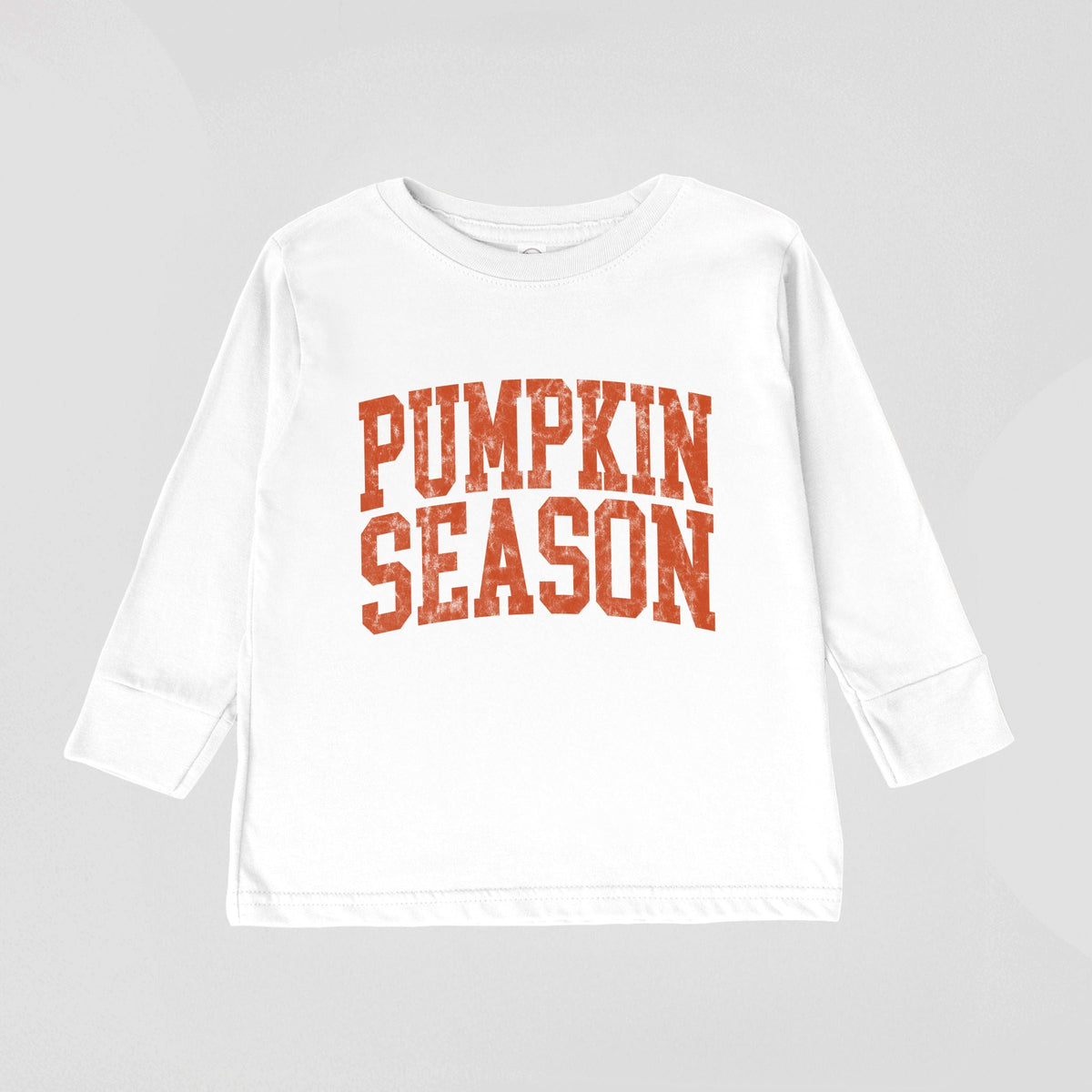 Pumpkin Season Varsity Stacked - Toddler Long Sleeve Graphic Tee