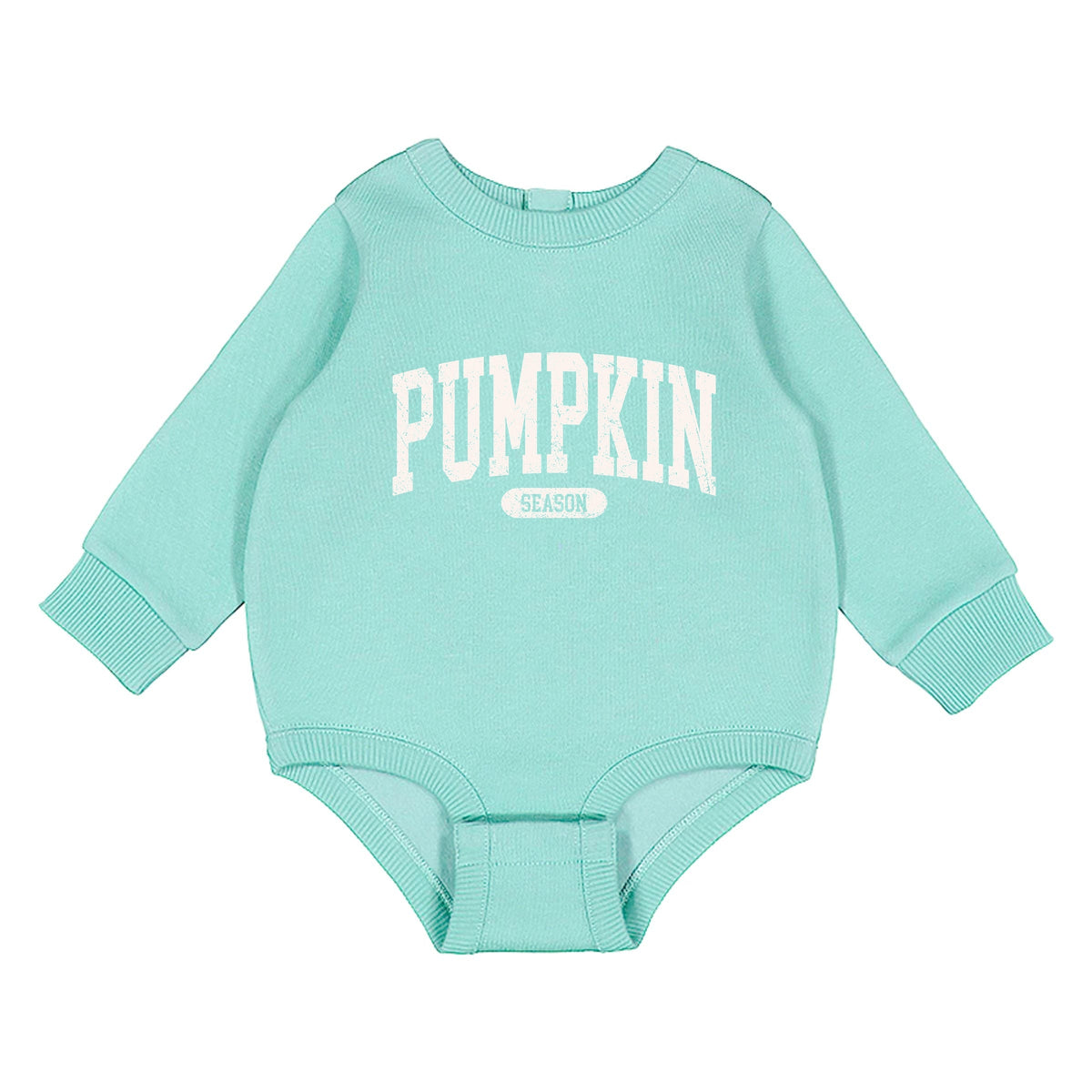 Pumpkin Season Varsity Cream - Infant Fleece BodySuit