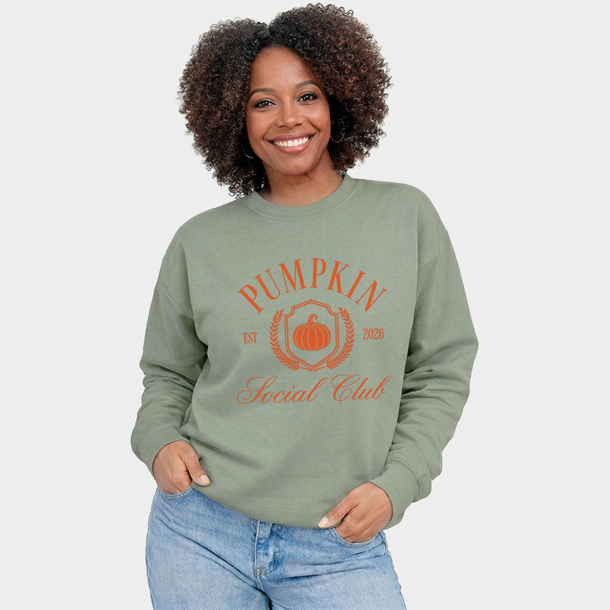 Pumpkin Social Club Laurel Leaf -  Women's Graphic Sweatshirt