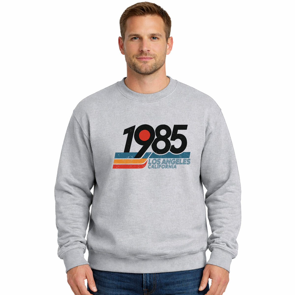Retro 1985 Los Angeles - Men's Graphic Sweatshirt