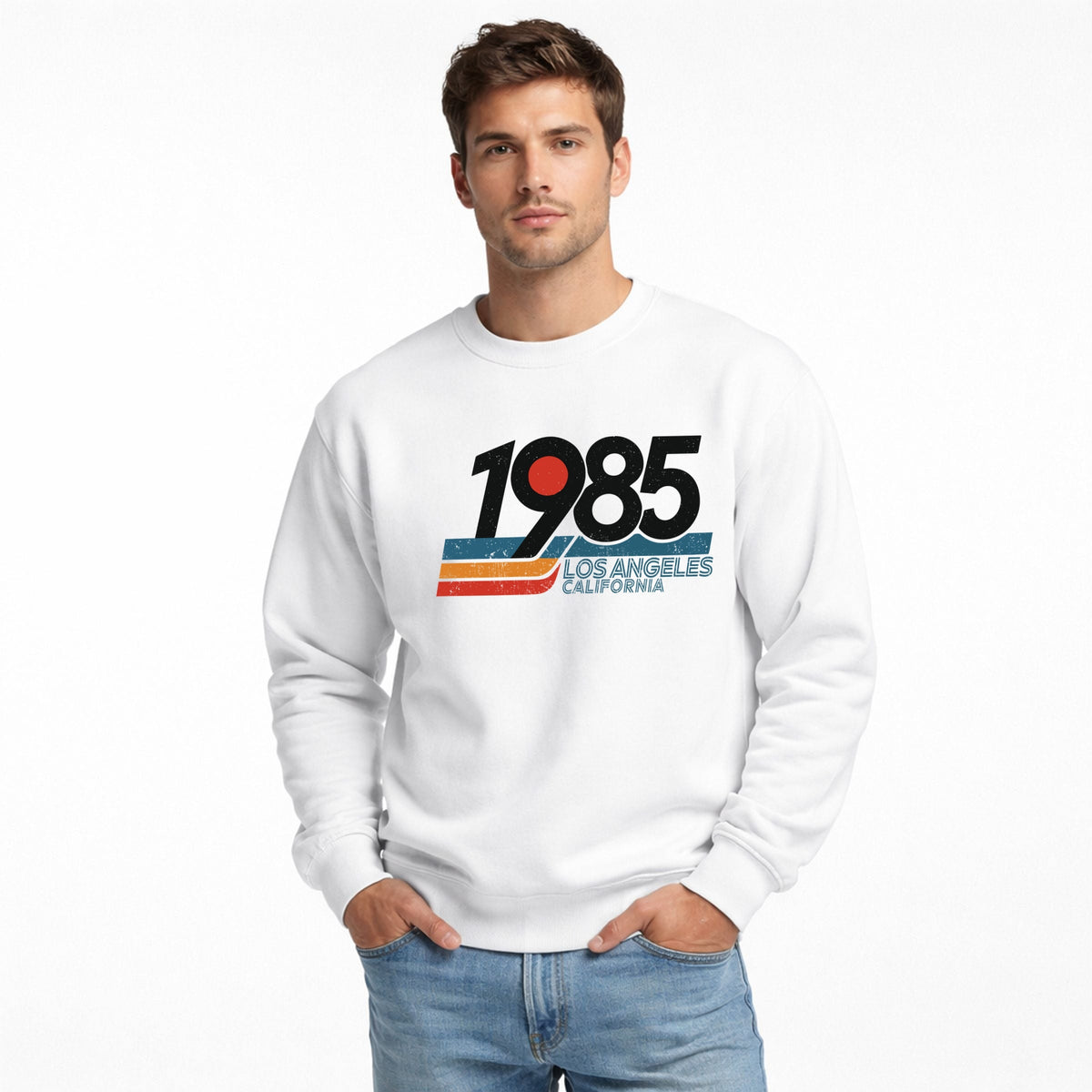 Retro 1985 Los Angeles - Men's Graphic Sweatshirt