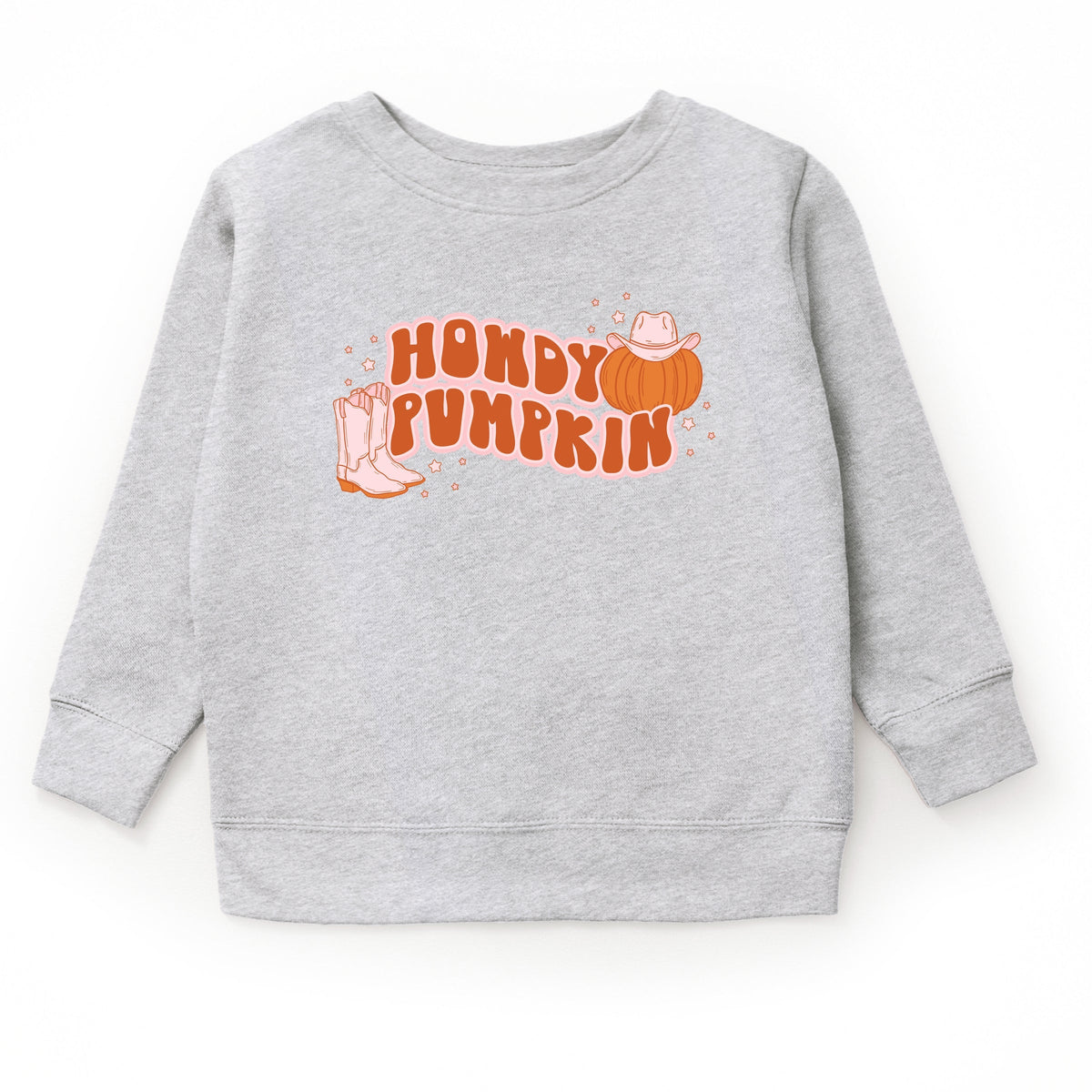 Howdy Pumpkin Boots - Youth Graphic Sweatshirt