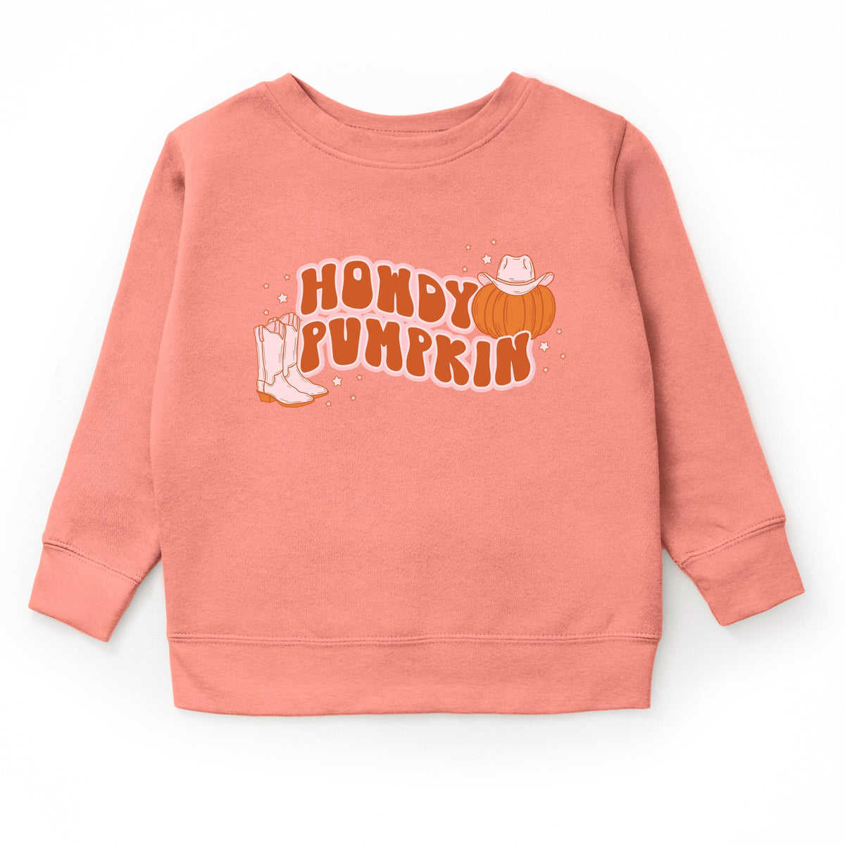 Howdy Pumpkin Boots - Youth Graphic Sweatshirt