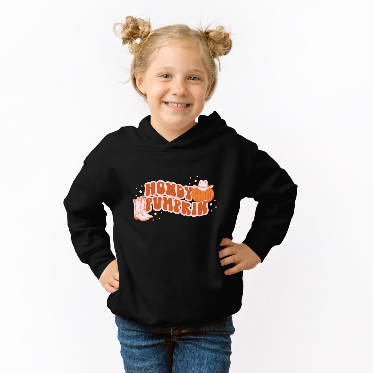 Howdy Pumpkin Boots - Toddler Hoodie