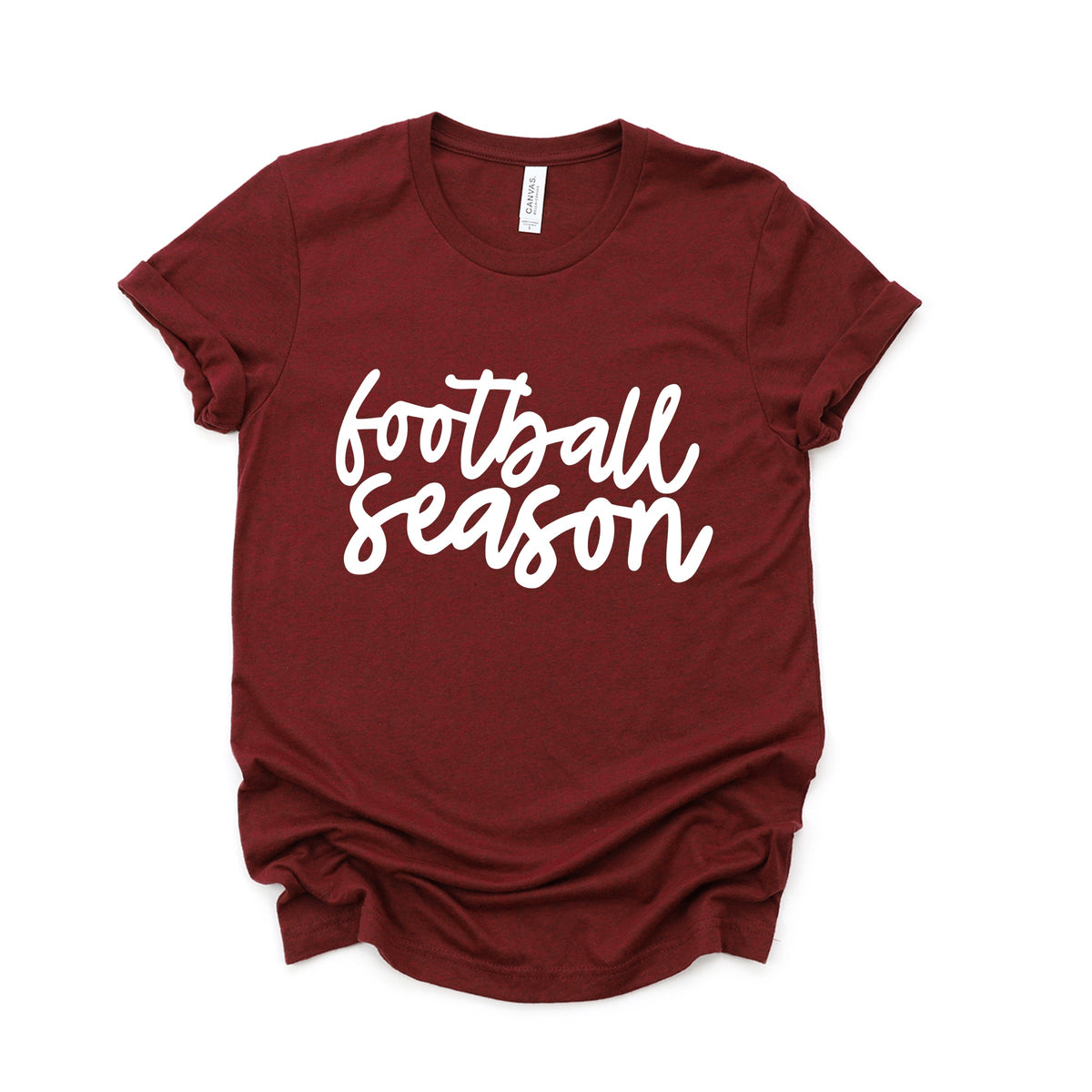 Football Season Cursive - Women's Short Sleeve Tee
