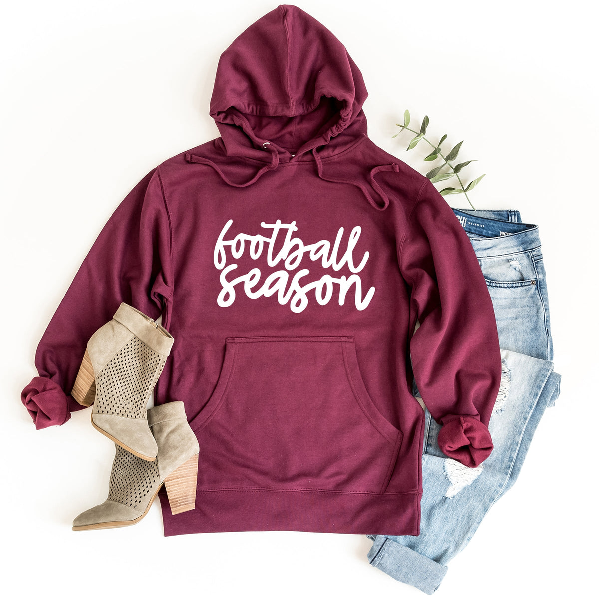 Football Season Cursive - Women's Hoodie