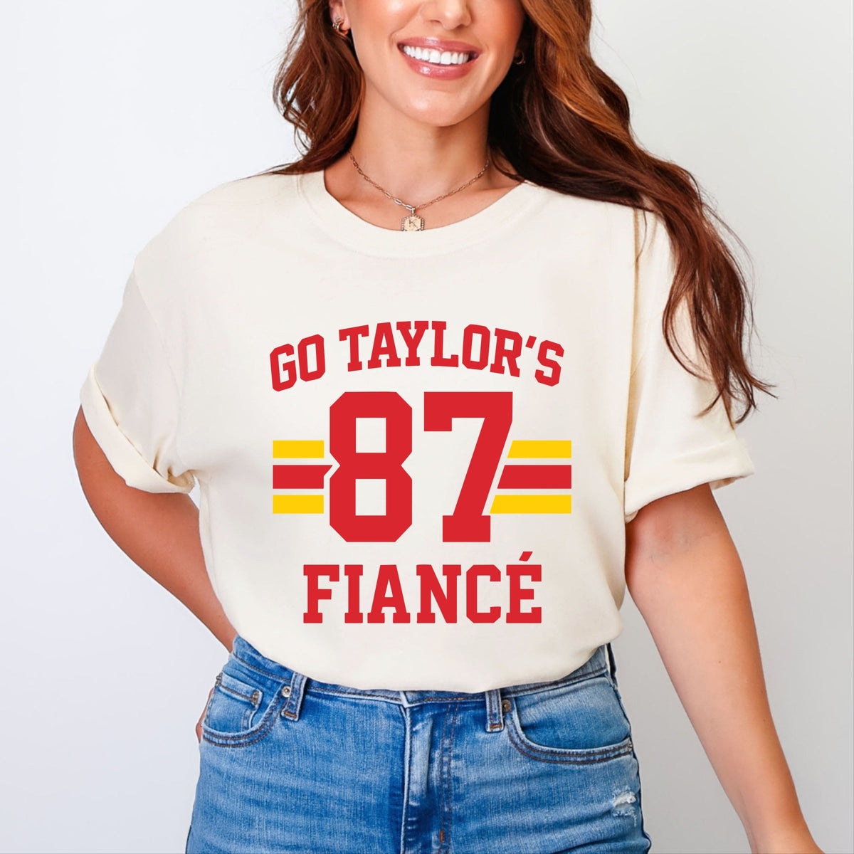 Go Taylor's FiancâˆšÂ© 87 - Women's Garment Dyed Tee