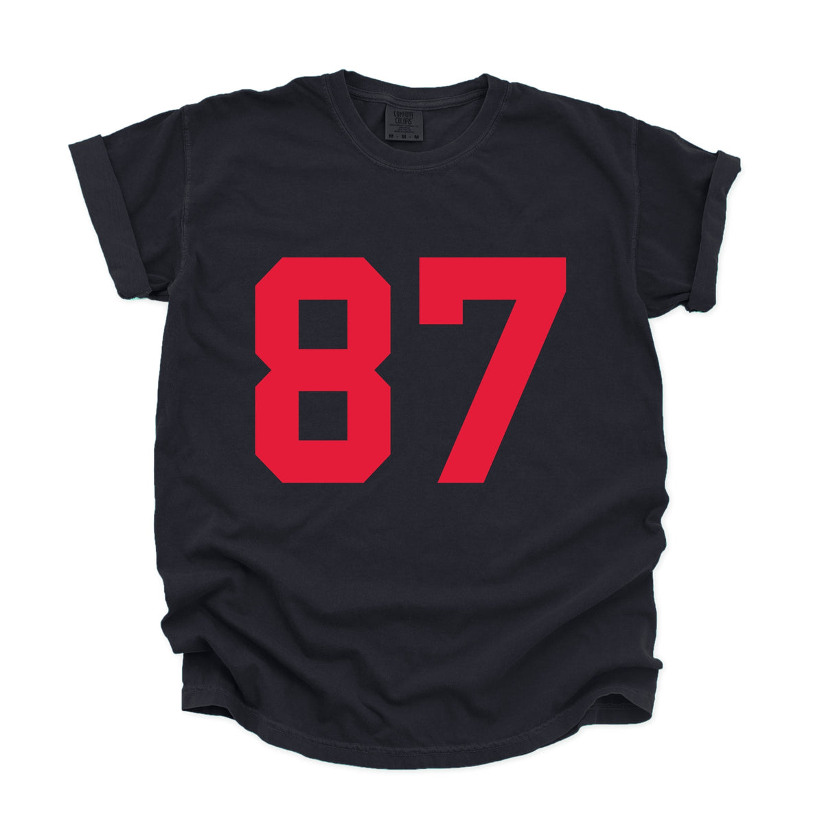 Football Jersey 87 - Womens Garment Dyed Tee