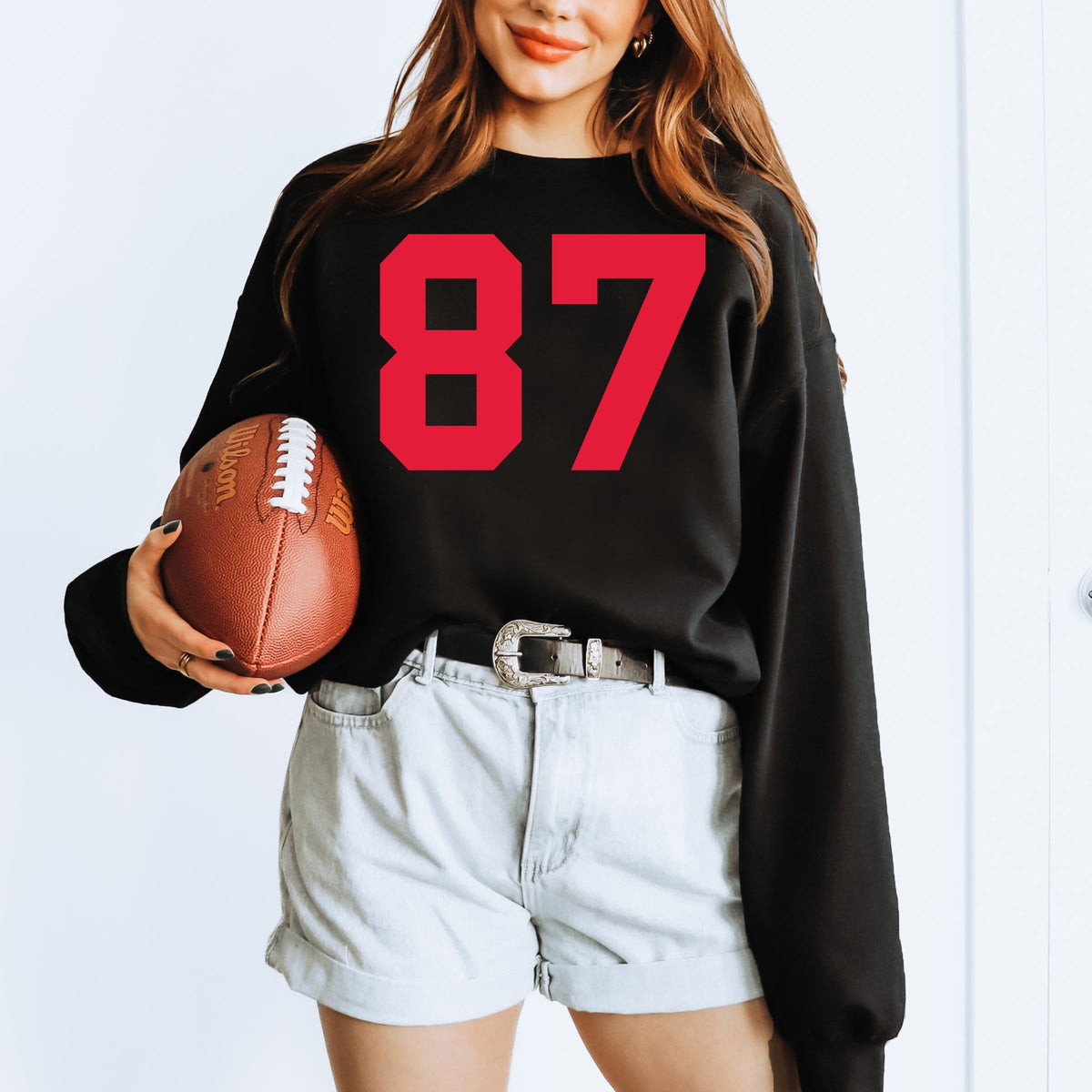 Football Jersey 87 -  Womens Sweatshirt