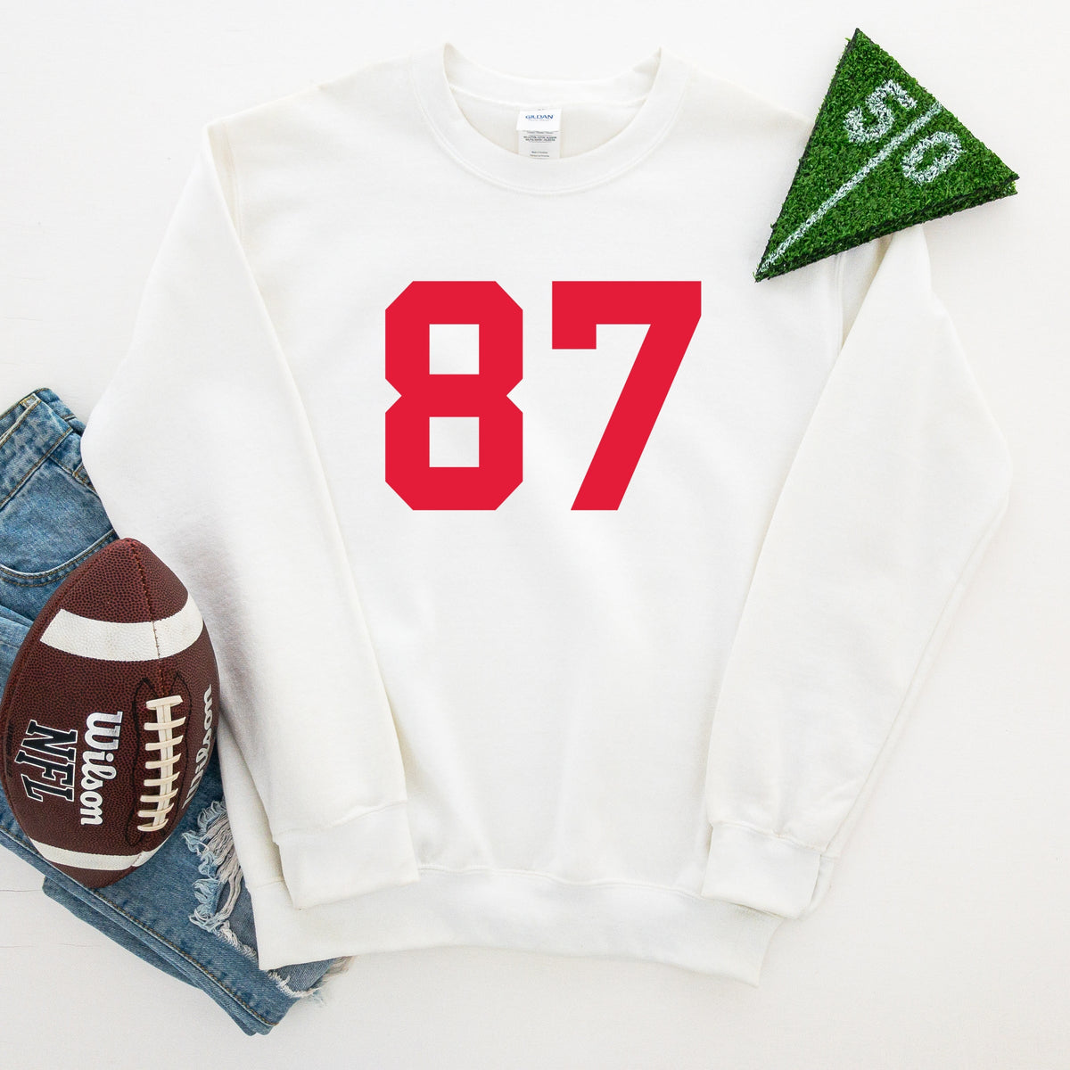 Football Jersey 87 -  Womens Sweatshirt