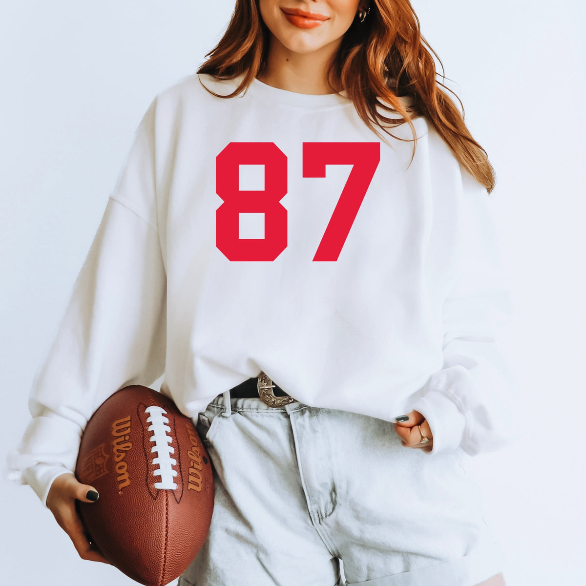 Football Jersey 87 -  Womens Sweatshirt