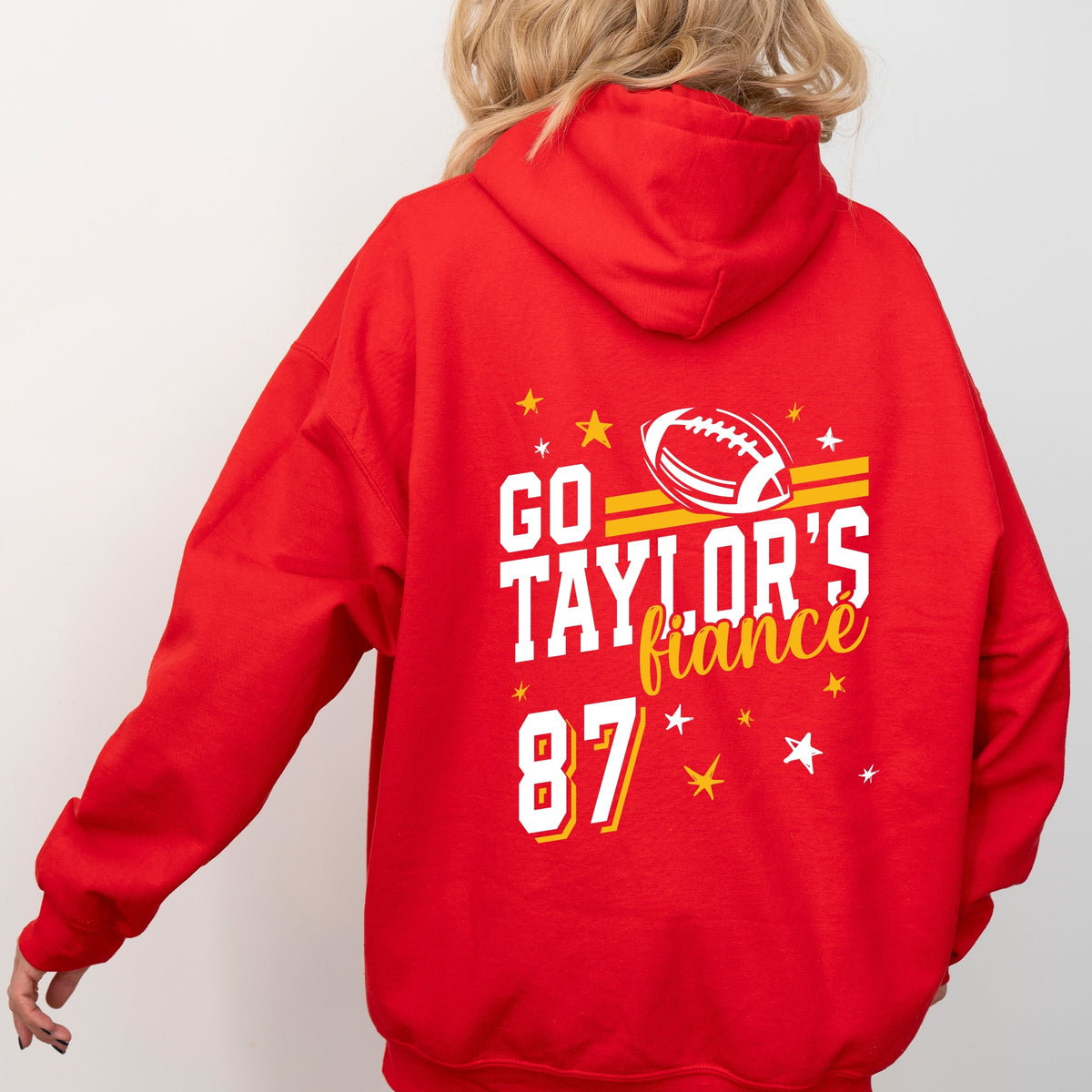 Go Taylor's Fiancé Yellow  - Womens Hoodie