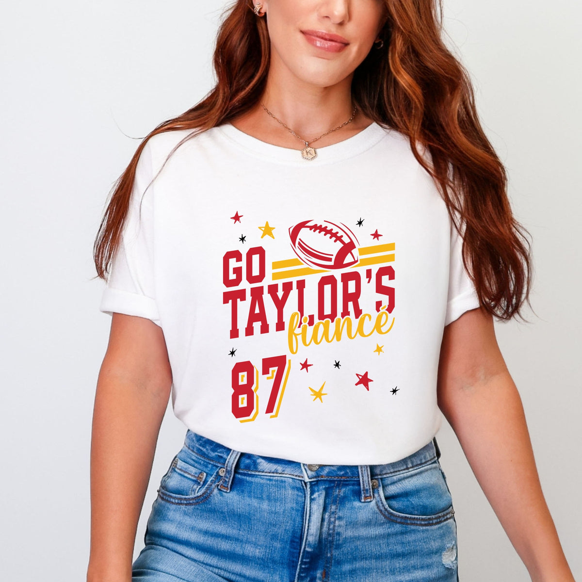 Go Taylor's FiancÃ¢Ë†Å¡Ã‚Â© Red - Womens Garment Dyed Tee