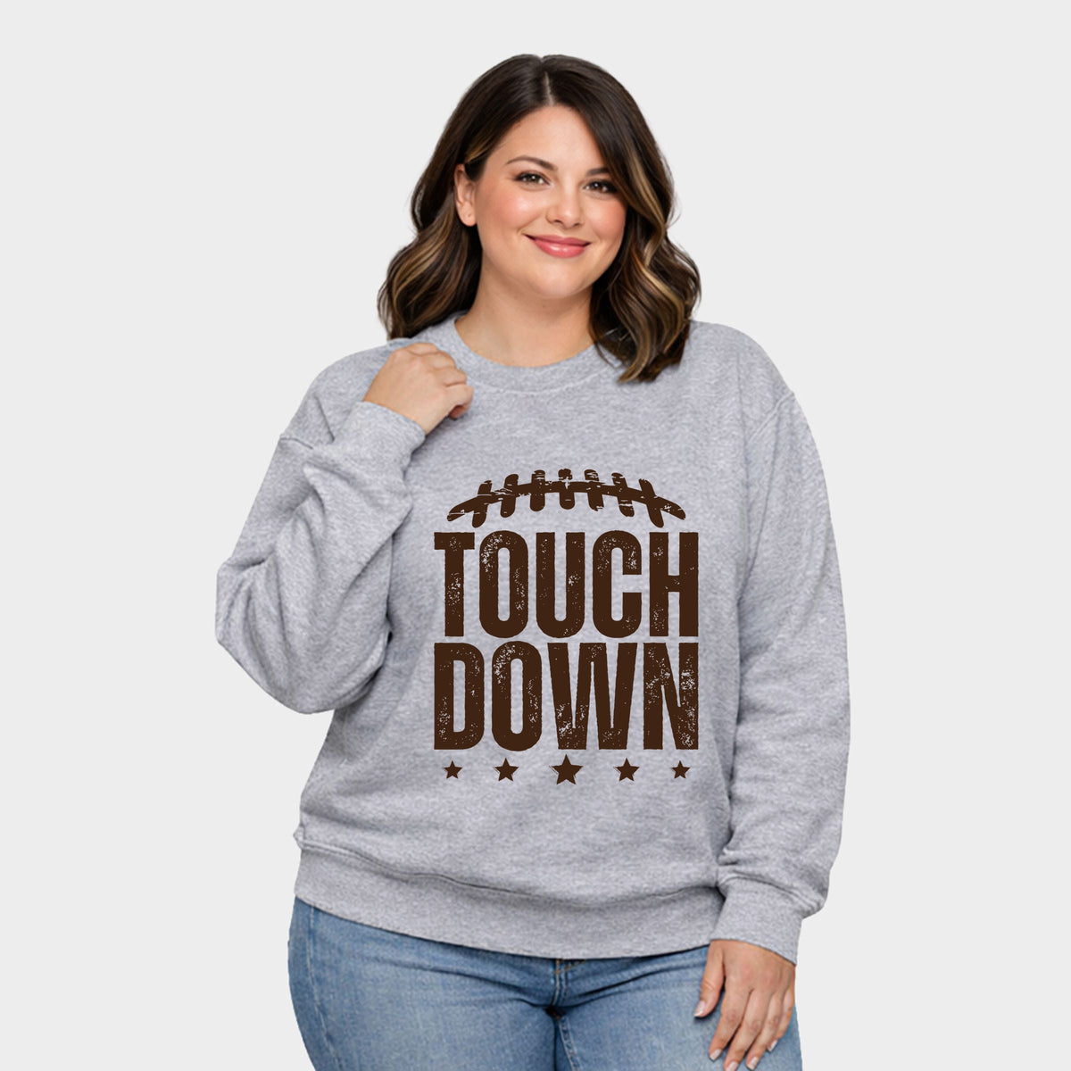 Touch Down Stars -  Women's Plus Sweatshirt