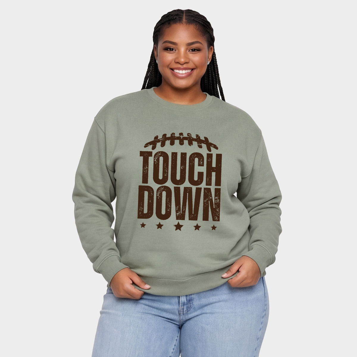 Touch Down Stars -  Women's Plus Sweatshirt