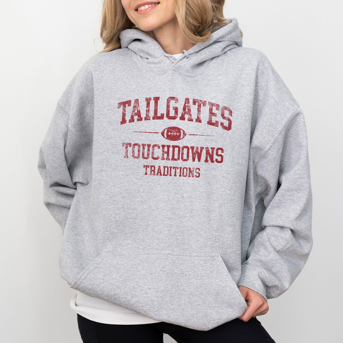 Tailgates Touchdowns Traditions - Women's Graphic Hoodie