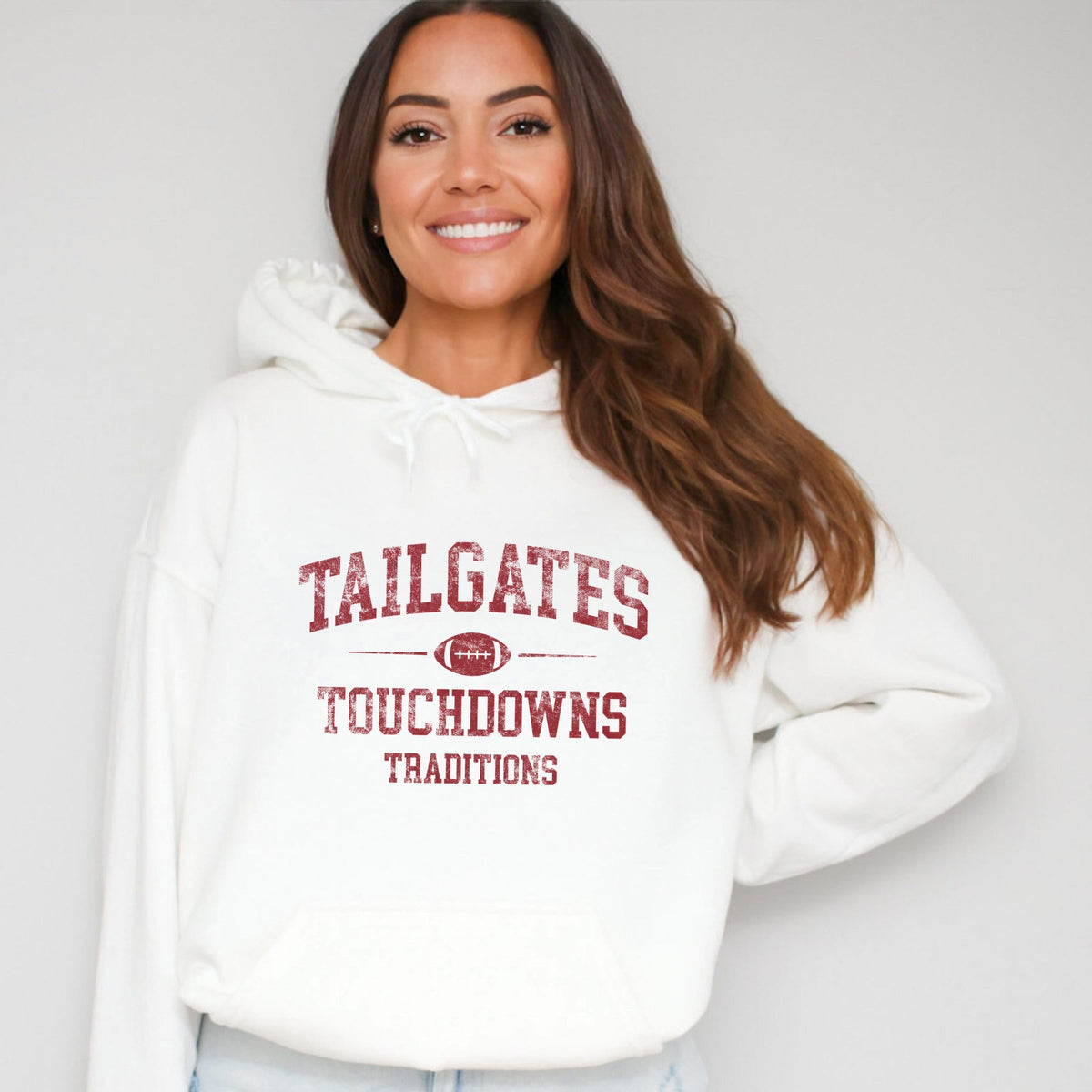 Tailgates Touchdowns Traditions - Women's Graphic Hoodie