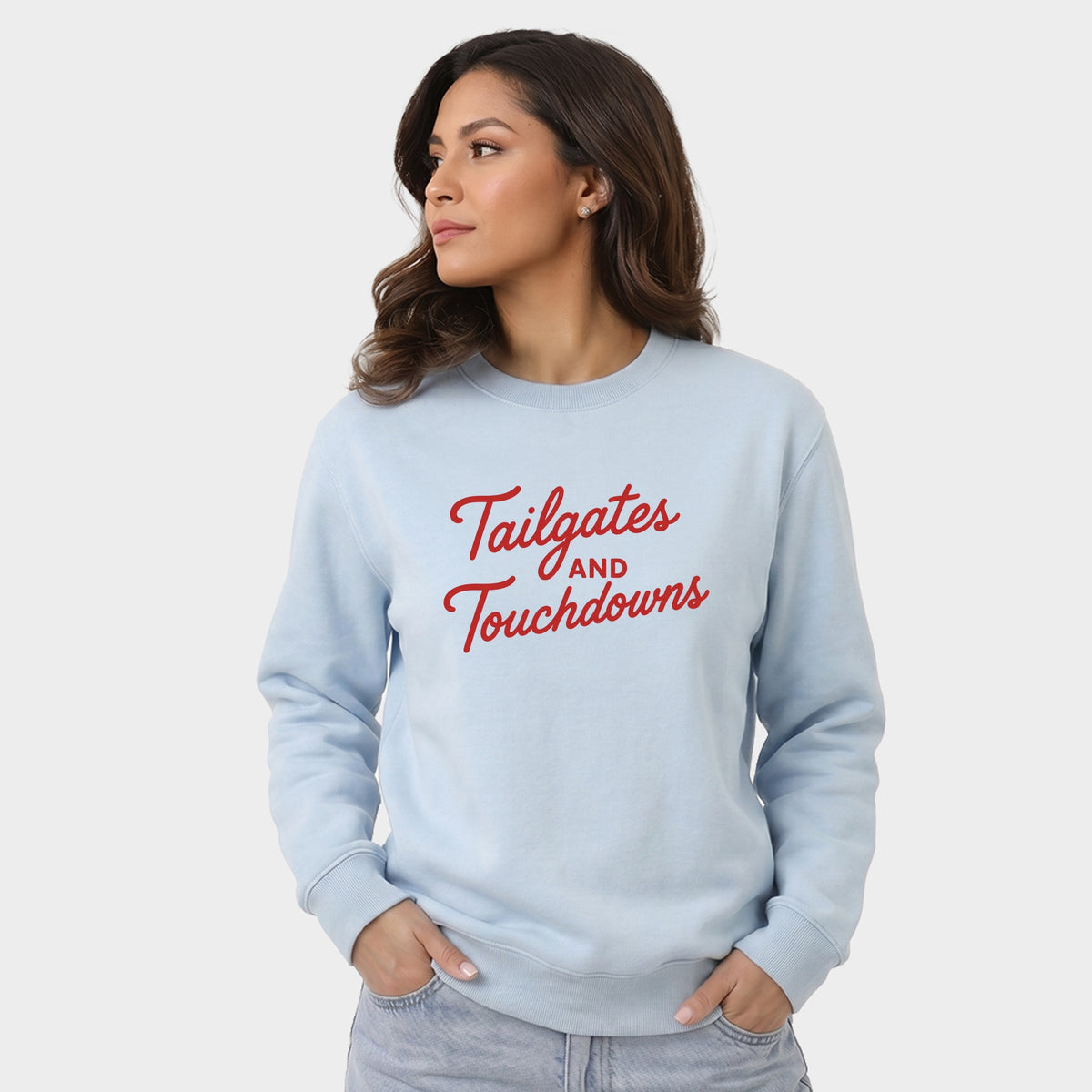 Tailgates and Touchdowns - Women's Graphic Sweatshirt