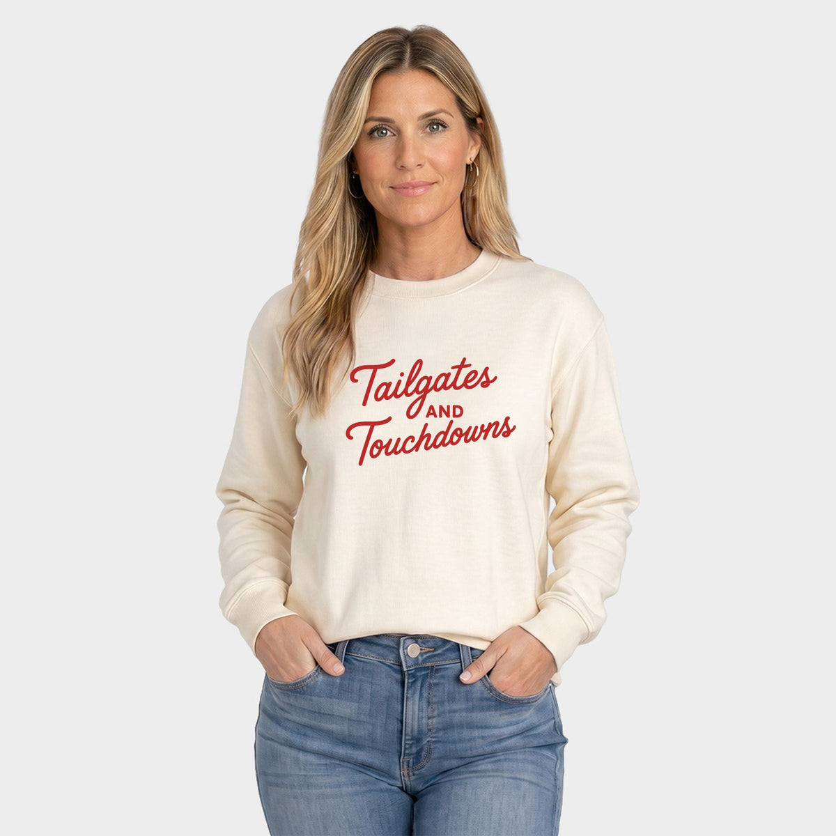 Tailgates and Touchdowns - Women's Graphic Sweatshirt