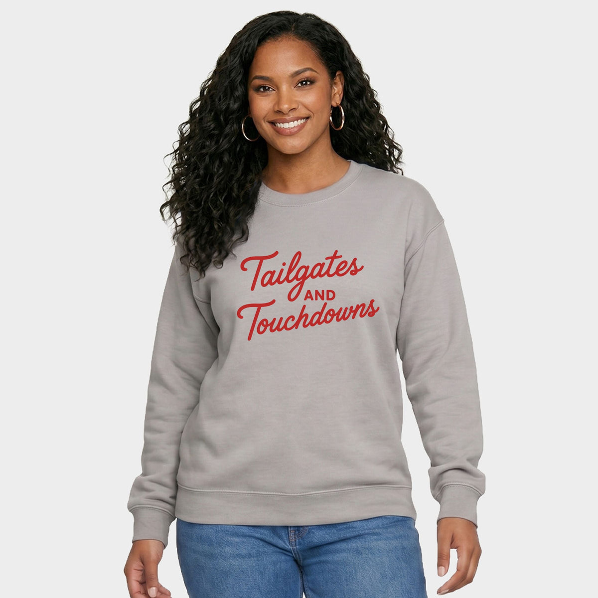 Tailgates and Touchdowns - Women's Graphic Sweatshirt