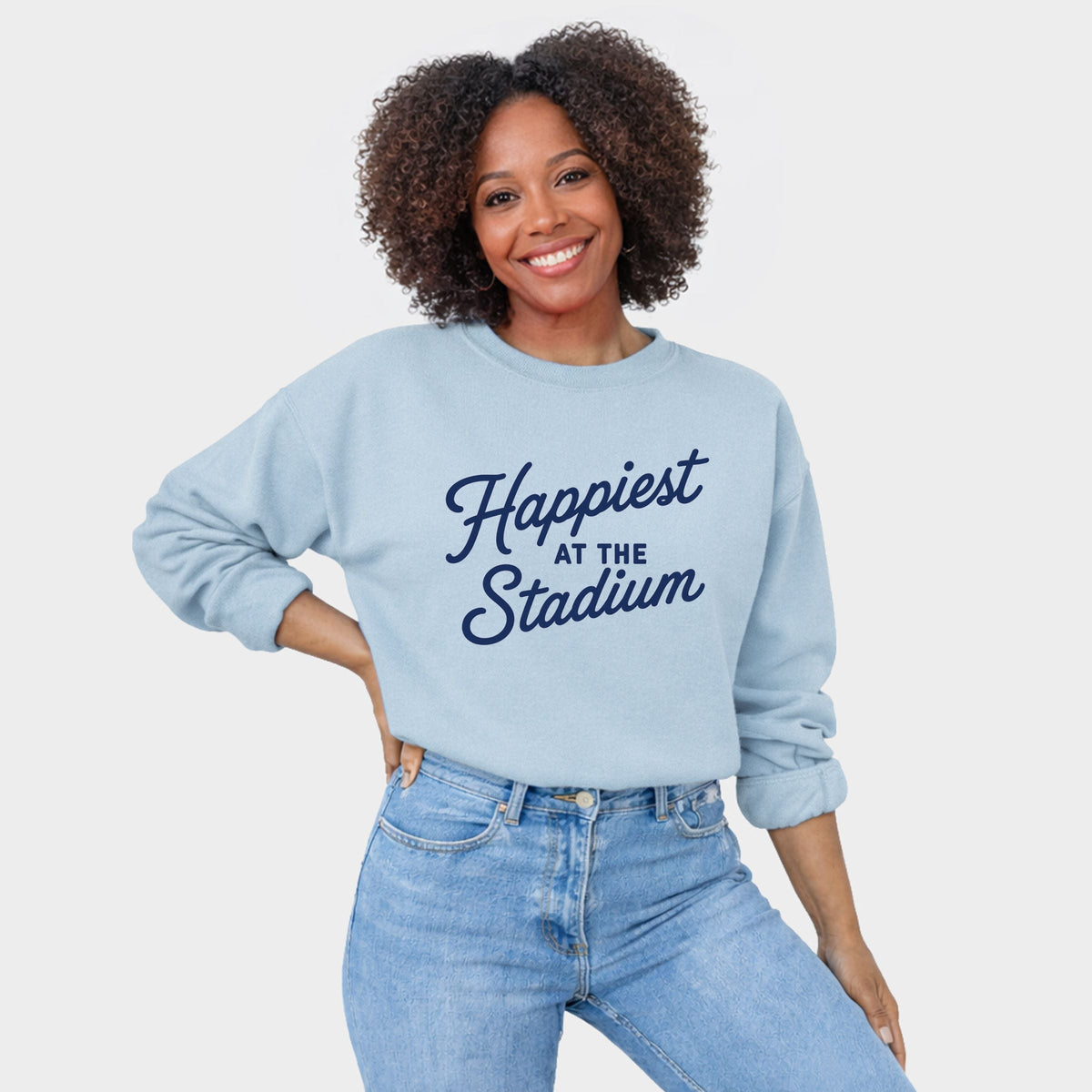Happiest at the Stadium -  Women's Graphic Sweatshirt