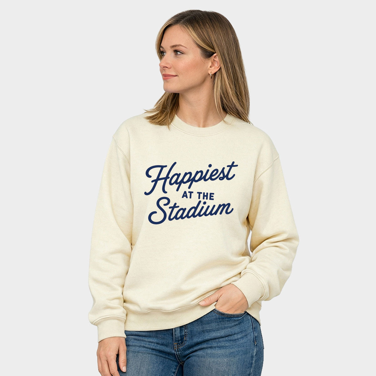 Happiest at the Stadium -  Women's Graphic Sweatshirt