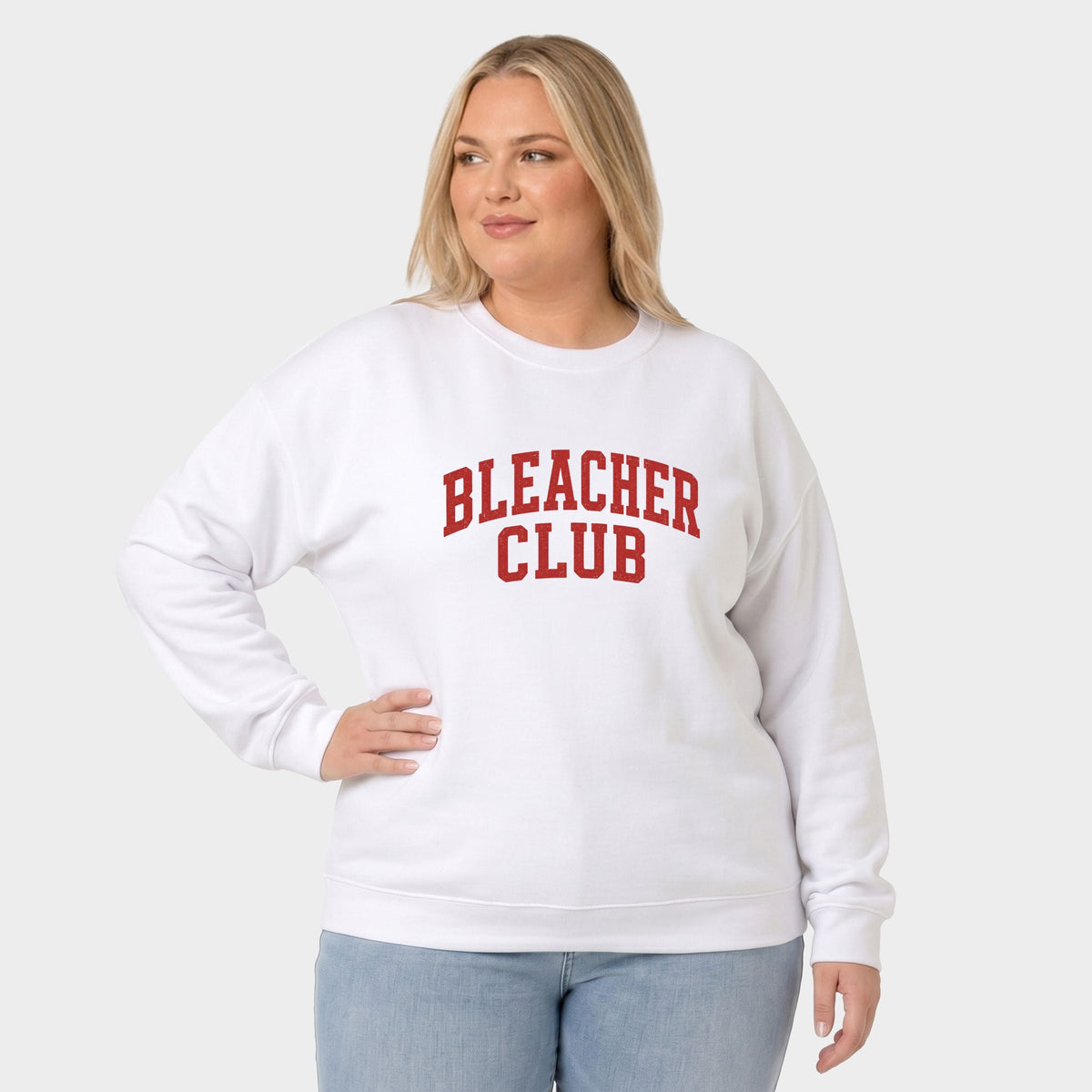 Bleacher Club - Women's Plus Sized Graphic Sweatshirt