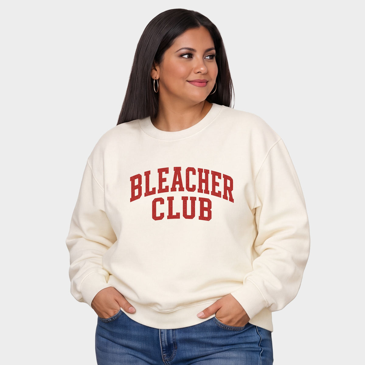 Bleacher Club - Women's Plus Sized Graphic Sweatshirt