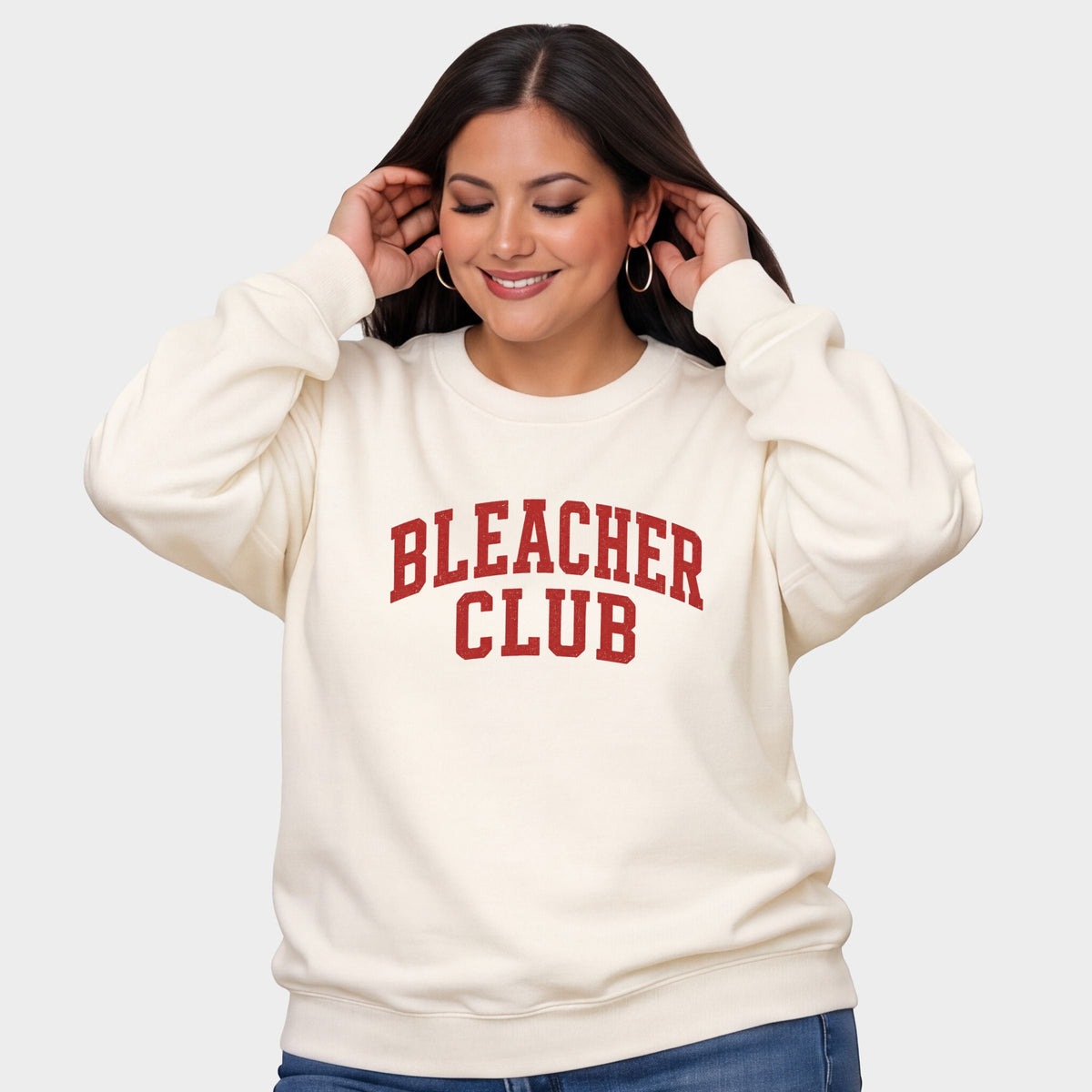 Bleacher Club - Women's Plus Sized Graphic Sweatshirt