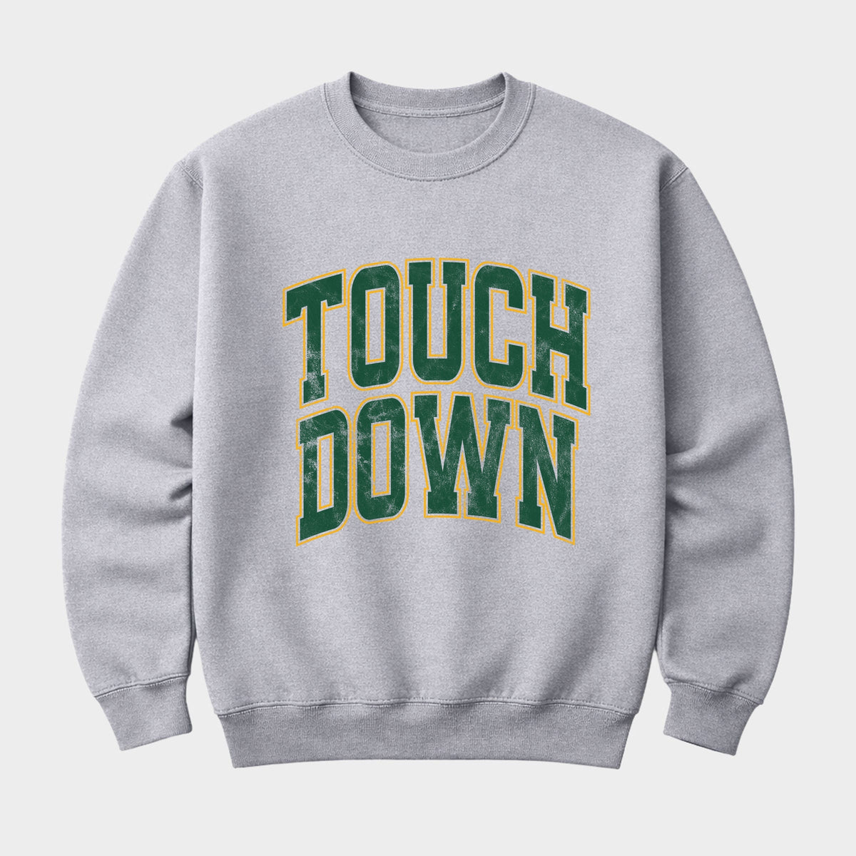 Touchdown Stacked Green - Men's Graphic Sweatshirt