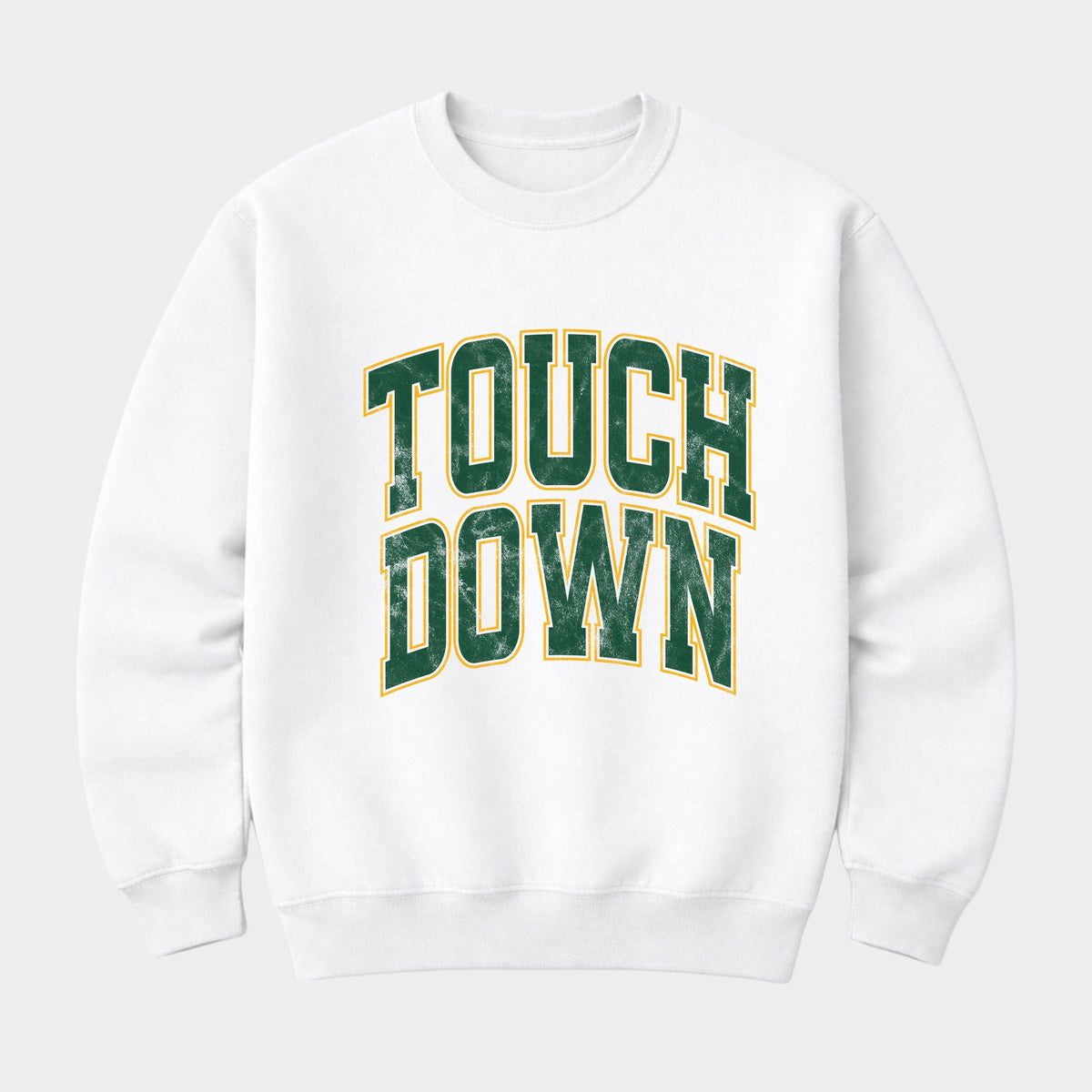Touchdown Stacked Green - Men's Graphic Sweatshirt