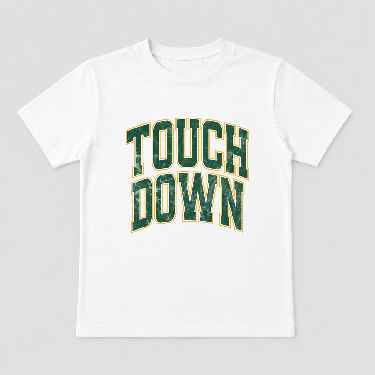 Touchdown Stacked Green - Toddler Short Sleeve Graphic T-Shirt