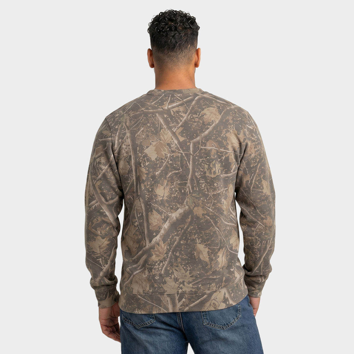 Run The Ball Tall - Men's Camo Sweatshirt