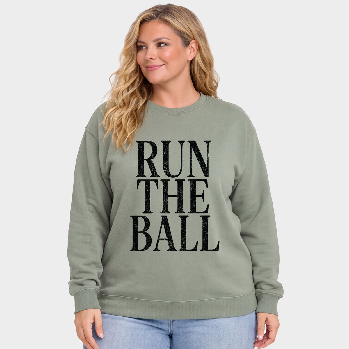 Run The Ball Tall - Women's Plus Sweatshirt