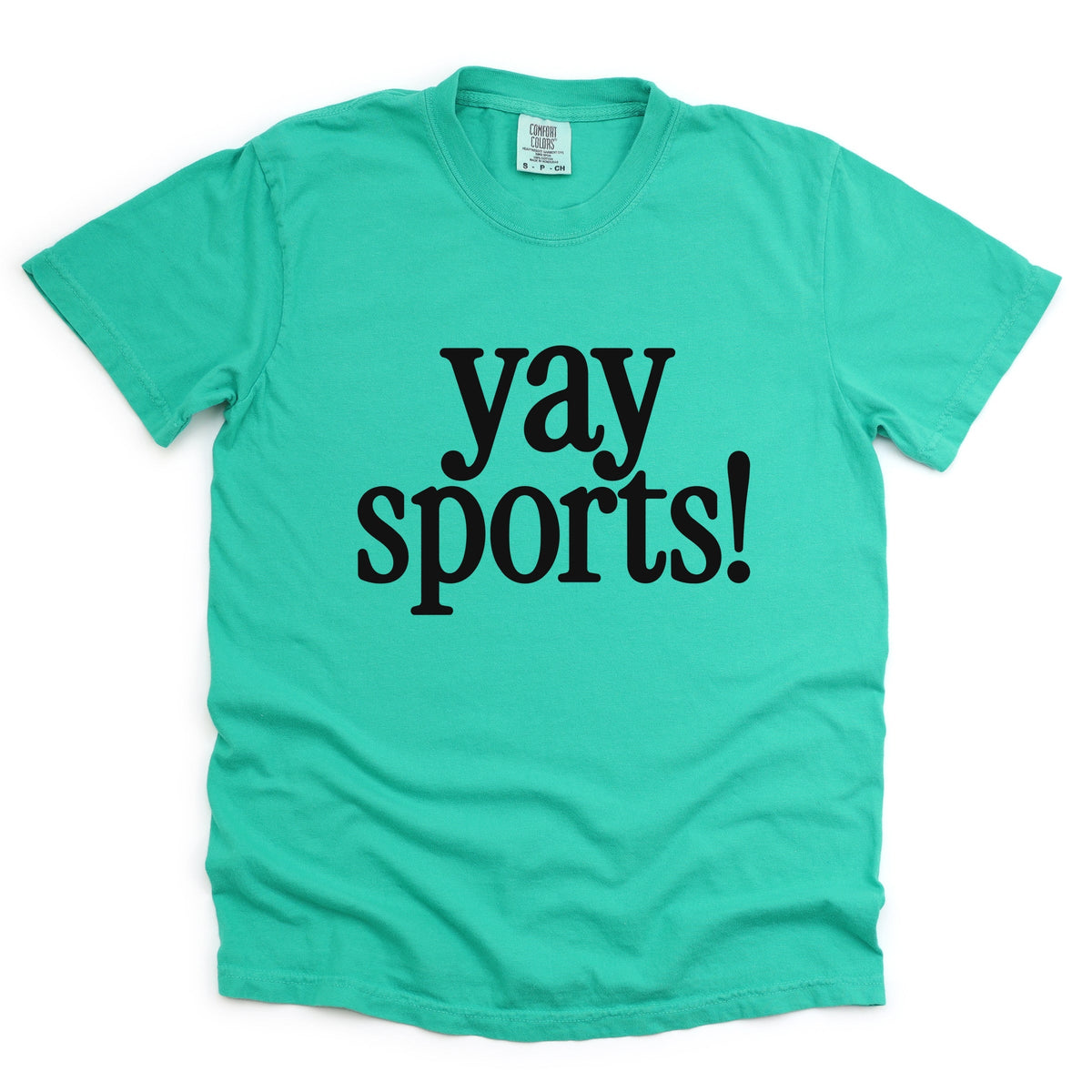 Yay Sports! - Women's Garment Dyed Graphic T-Shirt