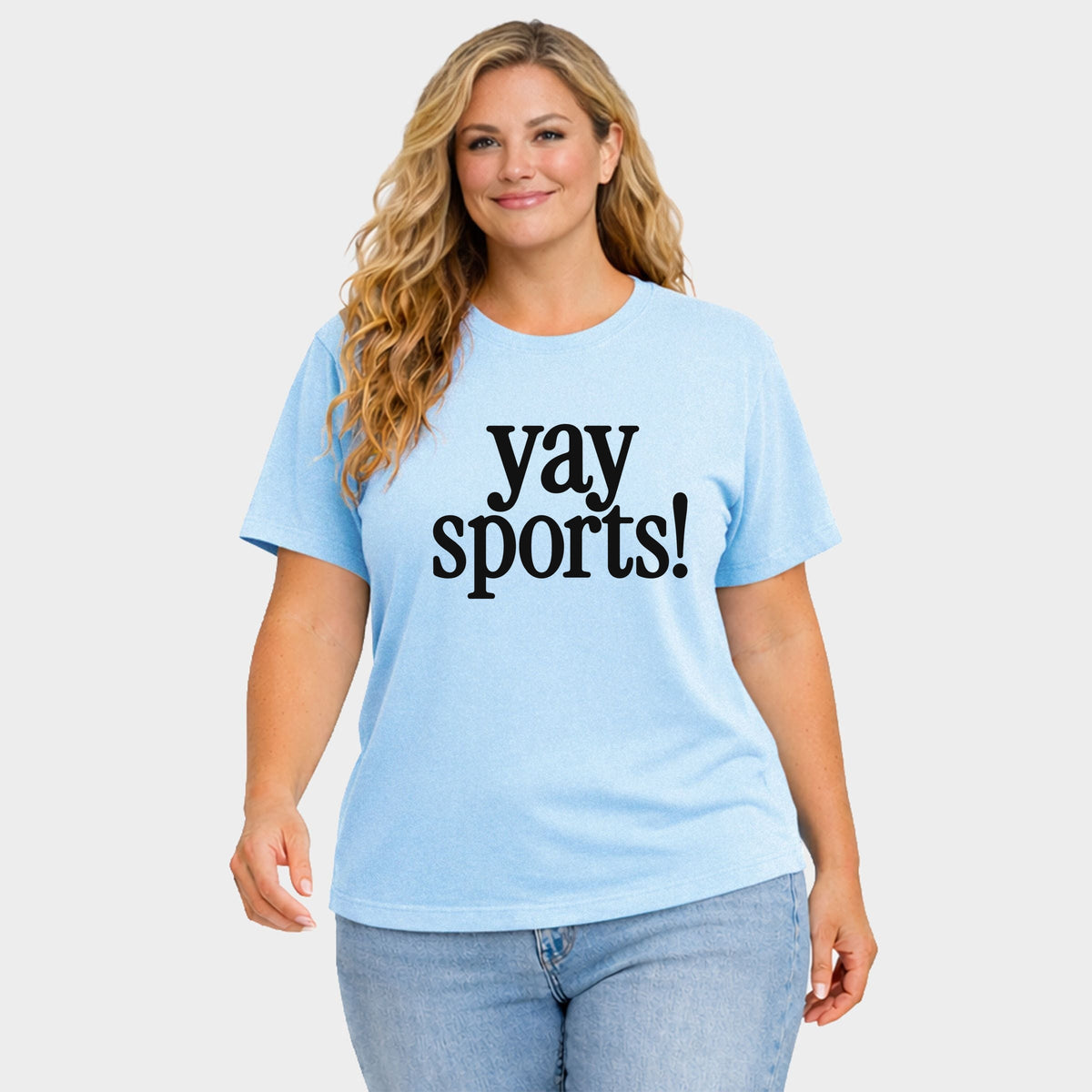 Yay Sports! - Women's Plus Garment Dyed Tee