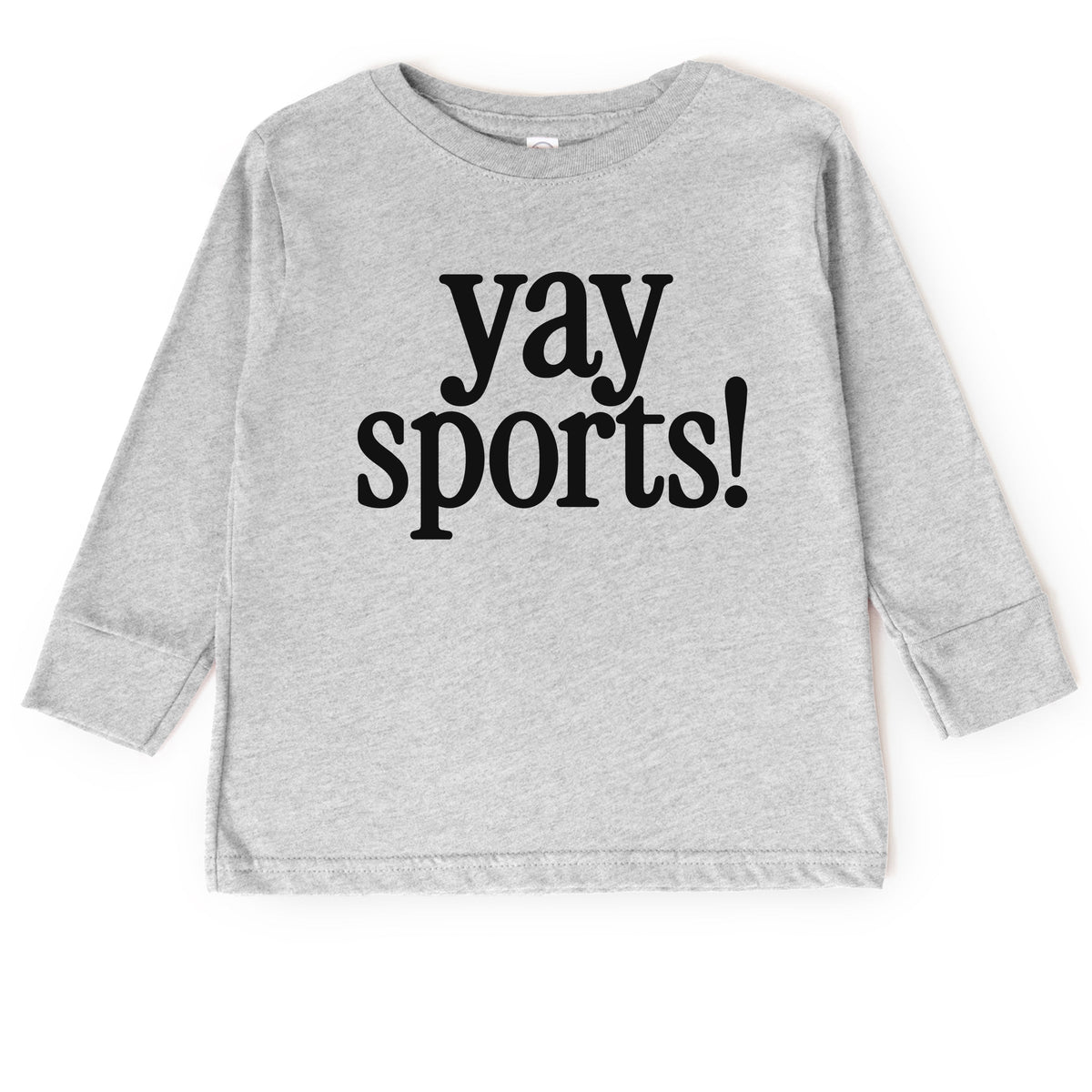 Yay Sports! - Toddler Long Sleeve Graphic Tee
