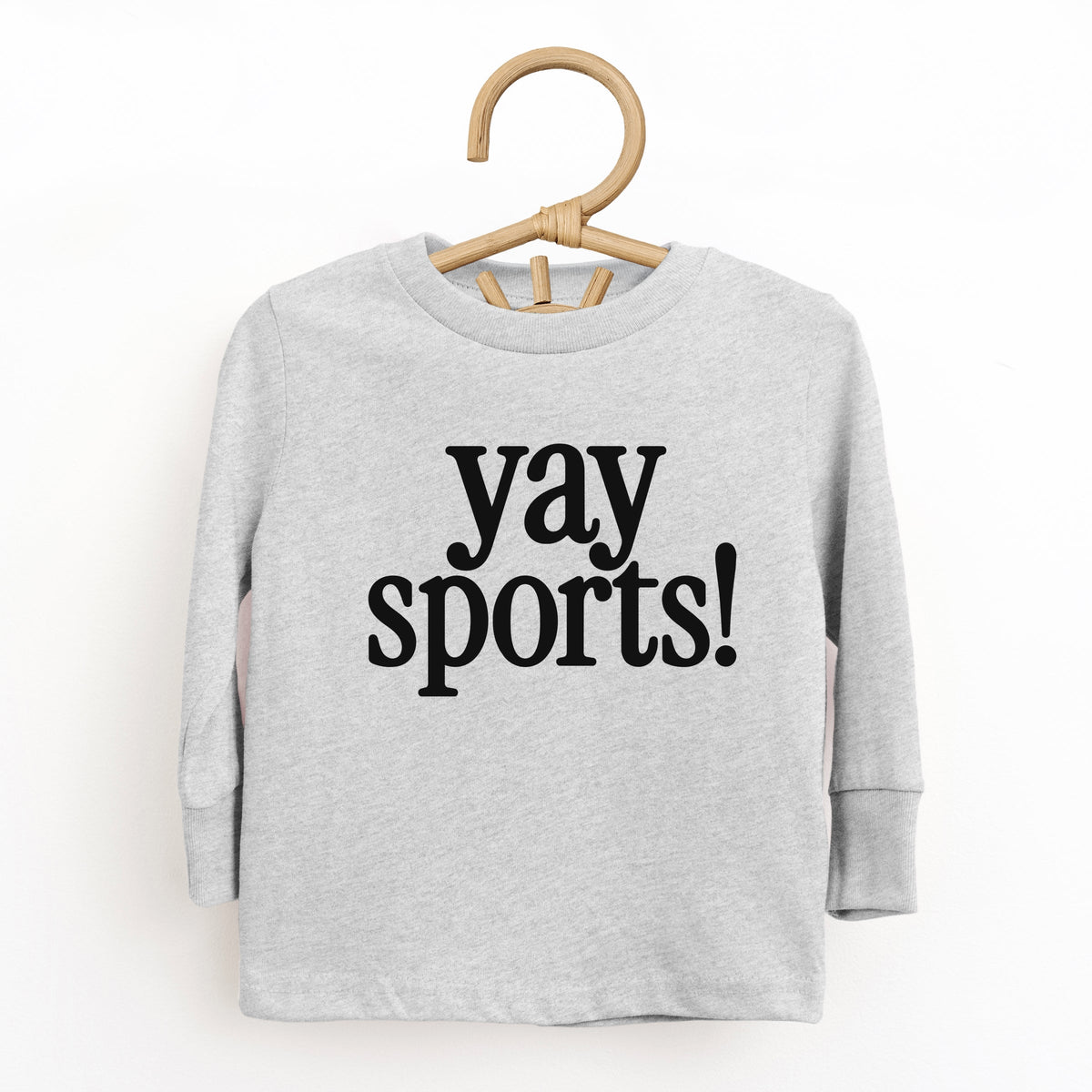 Yay Sports! - Toddler Long Sleeve Graphic Tee