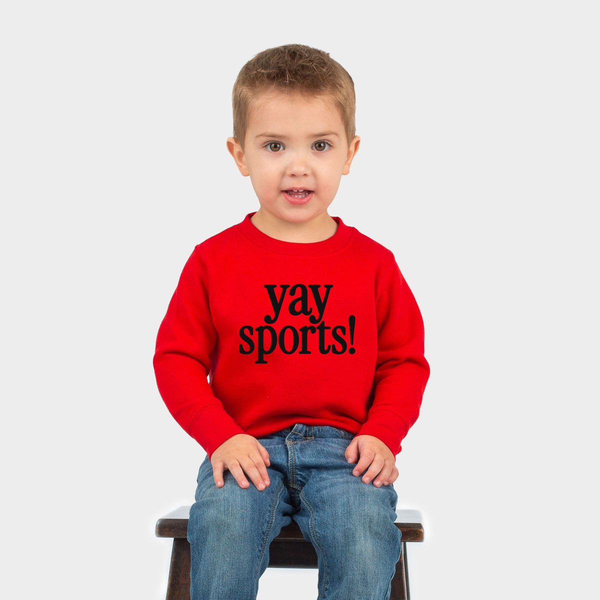 Yay Sports! - Toddler Long Sleeve Graphic Tee