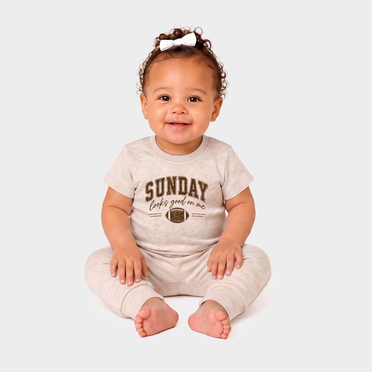 Sunday Looks Good On Me - Infant Jogger Pant Crew Set