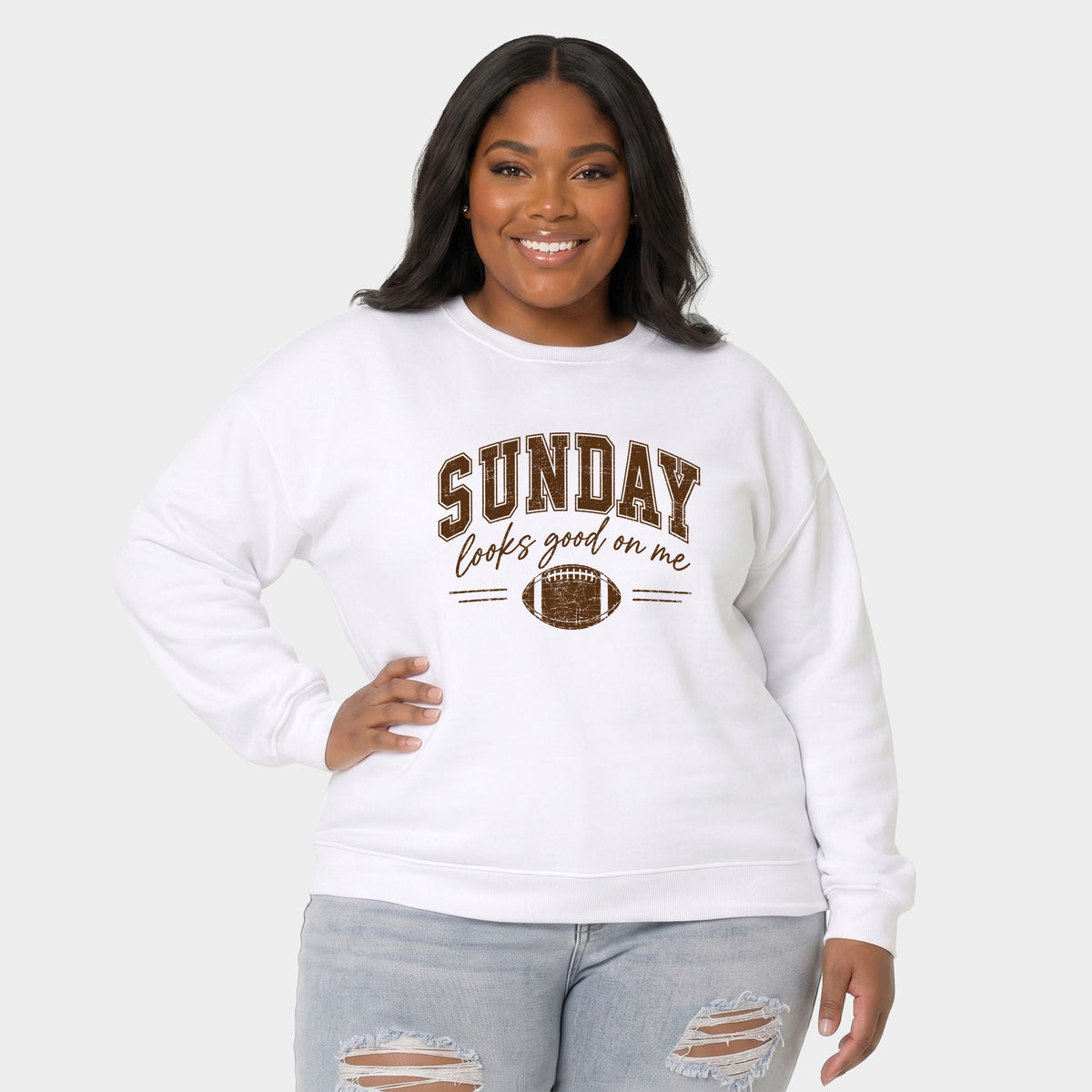 Sunday Looks Good On Me - Women's Plus Sweatshirt