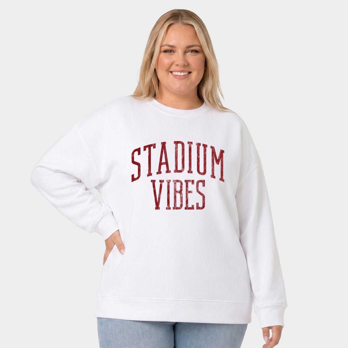 Stadium Vibes Varsity - Women's Plus Sweatshirt
