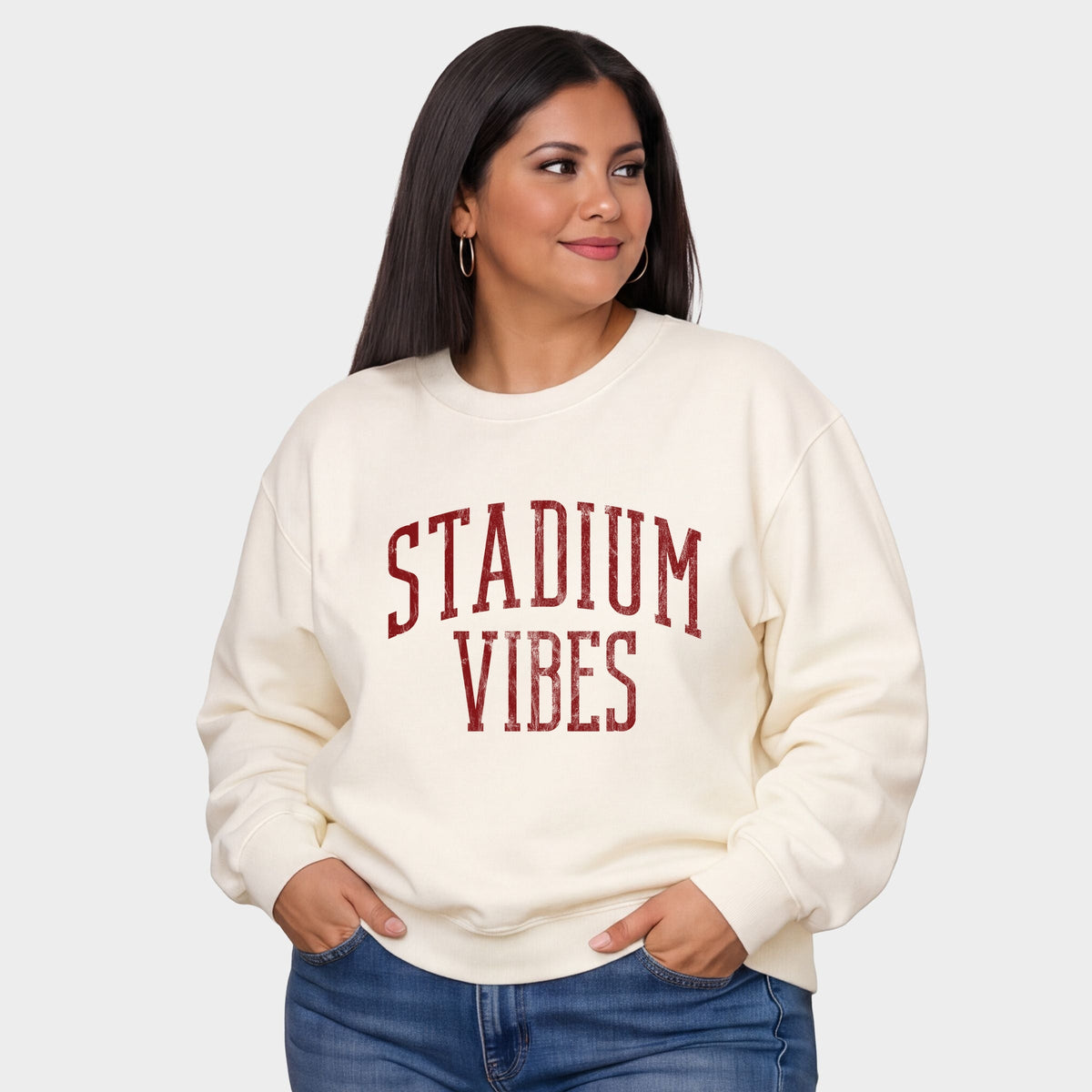 Stadium Vibes Varsity - Women's Plus Sweatshirt