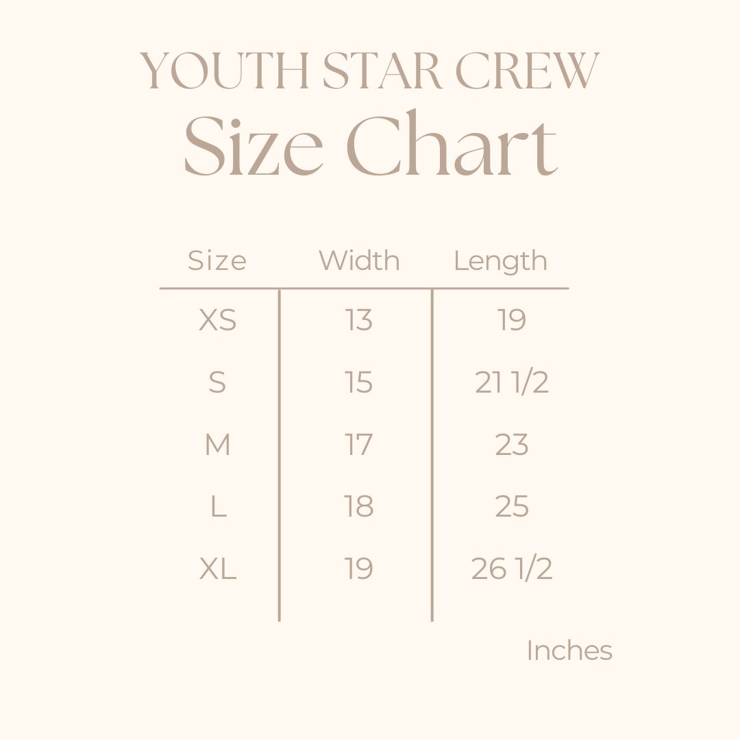 America Cursive - Youth Short Sleeve Star Tee