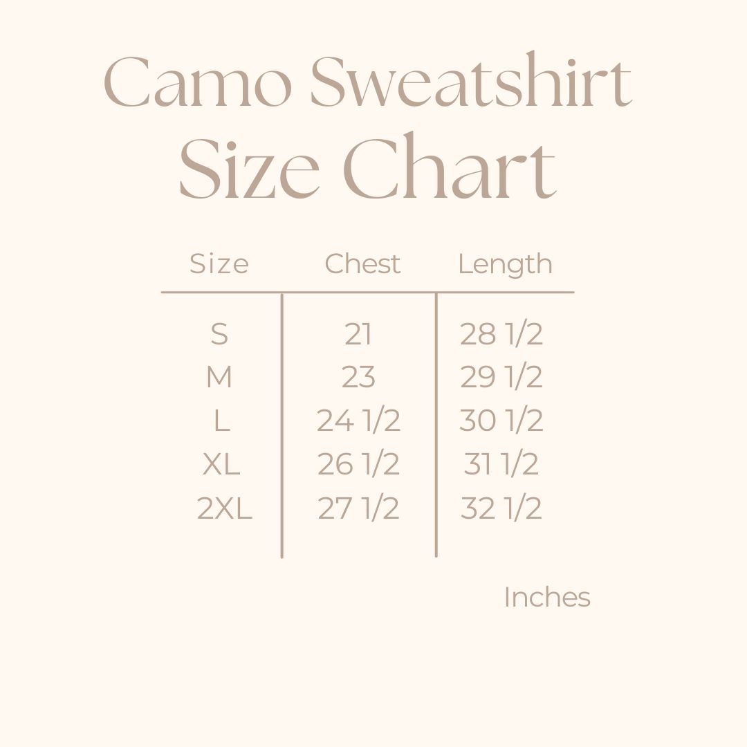 Camp Crew Varsity - Woman's Heavyweight Camo Sweatshirt
