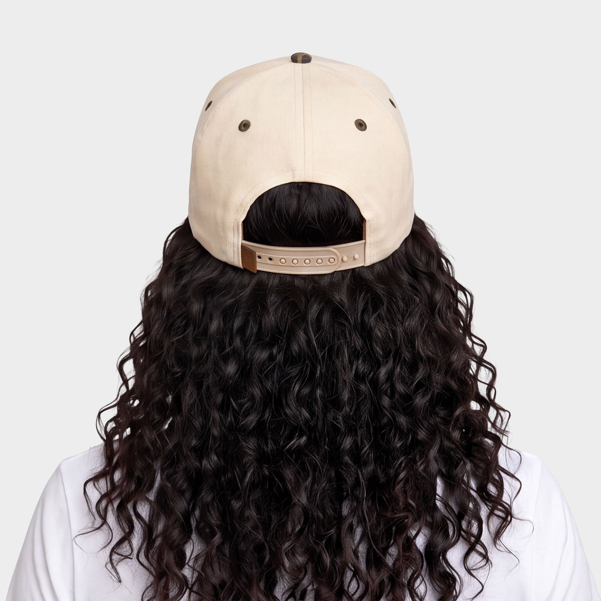 S.W.Smiley Embroidered Lightning Outline - Women's Canvas Trucker Hat