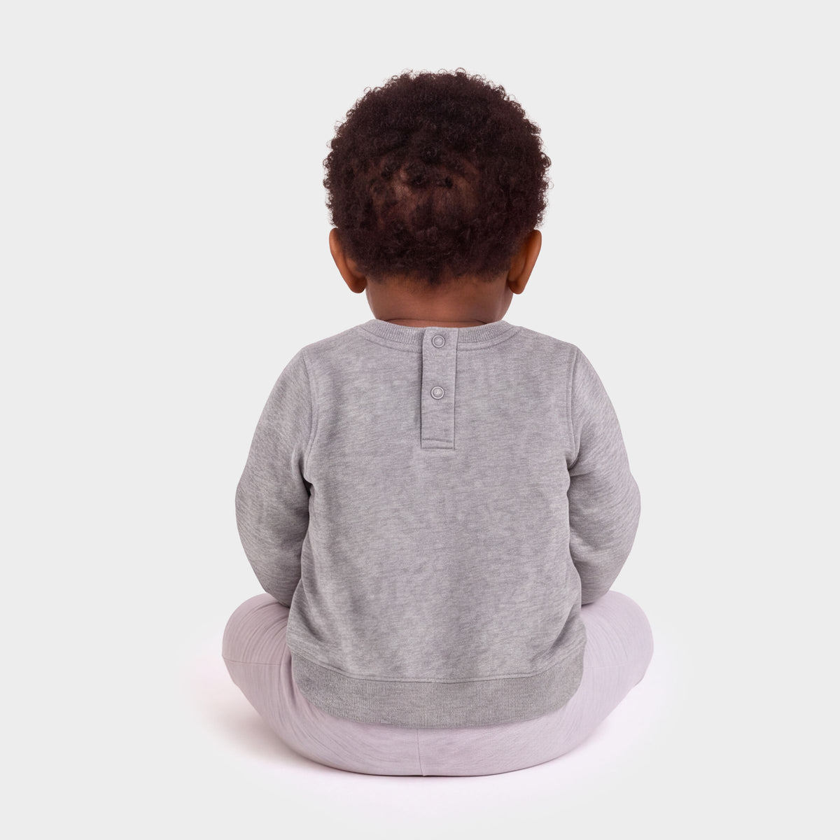 SmileyWorld Mama's Boy Checkered Smiley Face - Infant Crew Fleece Sweatshirt