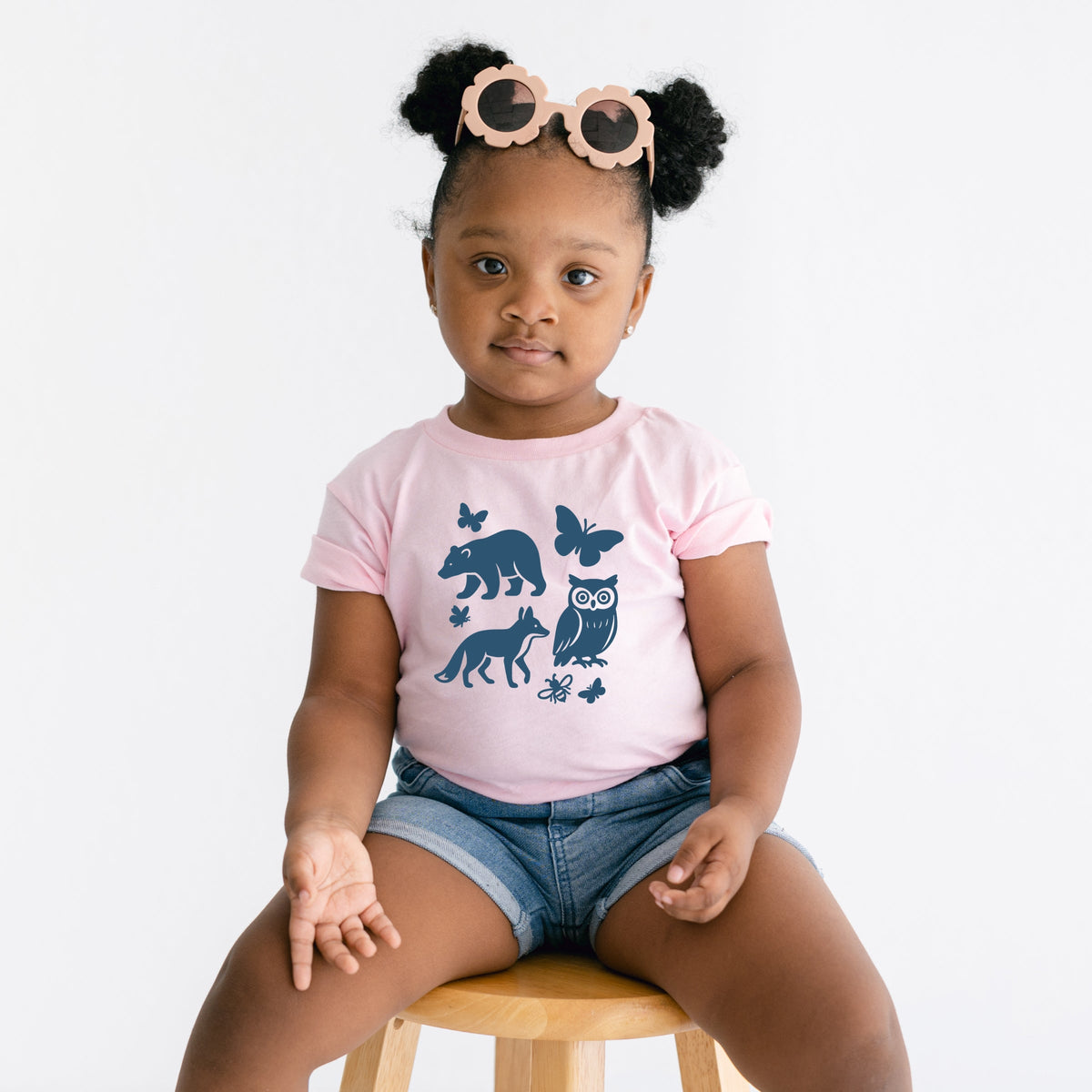 Woodsy Animals - Toddler Short Sleeve Graphic T-Shirt