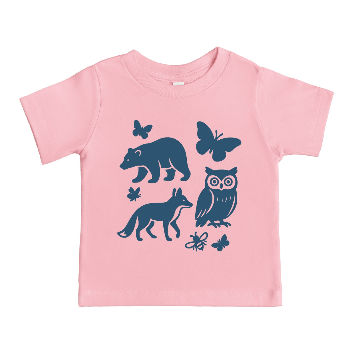 Woodsy Animals - Toddler Short Sleeve Graphic T-Shirt