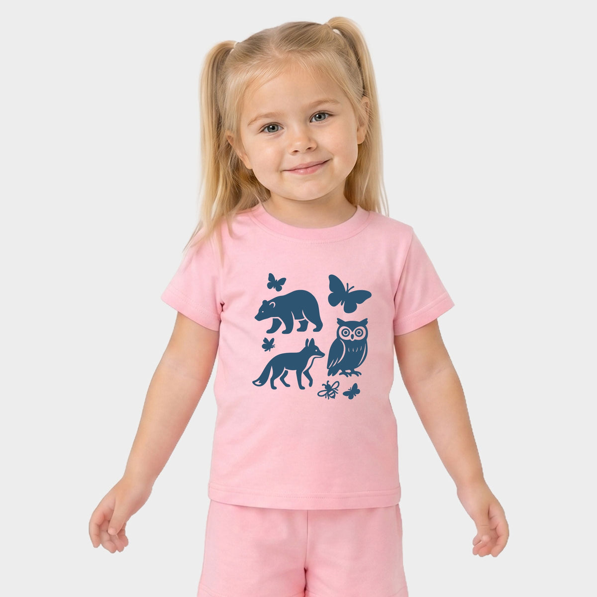 Woodsy Animals - Toddler Crew Shorts Set of 2